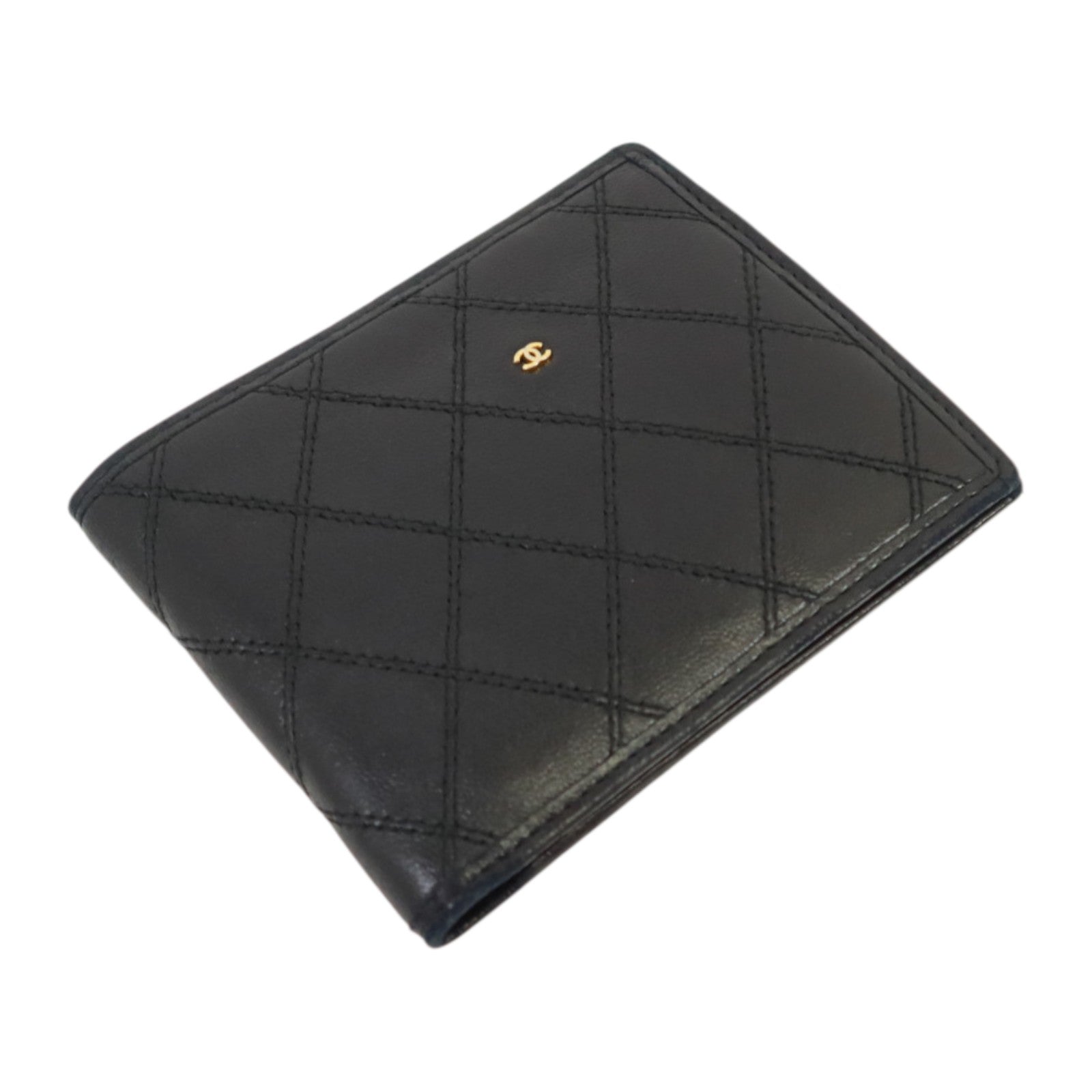 CHANEL 羊皮皮革Vintage Bifold Wallet錢包