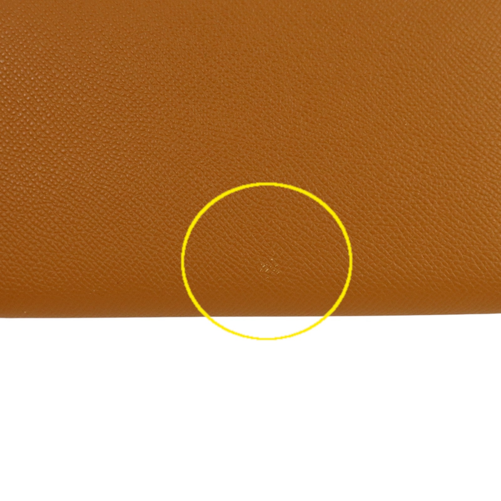 HERMES Epsom皮革Silk In Long Wallet銀扣長錢包Gold