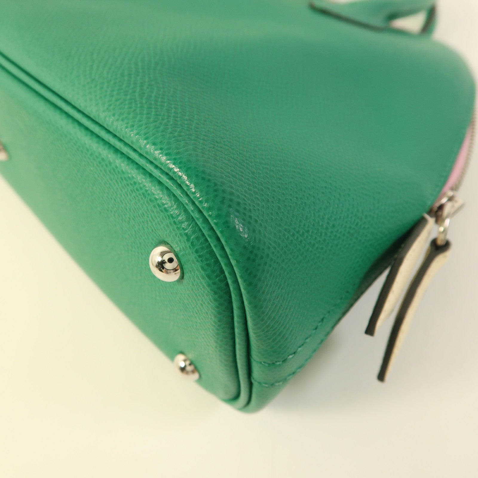 HERMES Epsom皮革1923 Bolide 25銀扣手挽肩背兩用袋Jade/Nata/Mauve