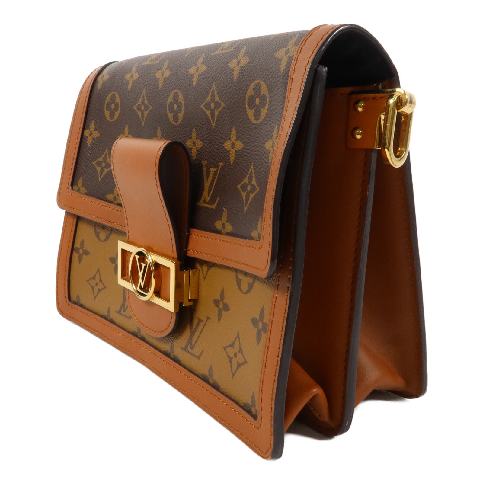 LOUIS VUITTON Monogram/Monogram Reverse Dauphine MM手挽肩背兩用袋