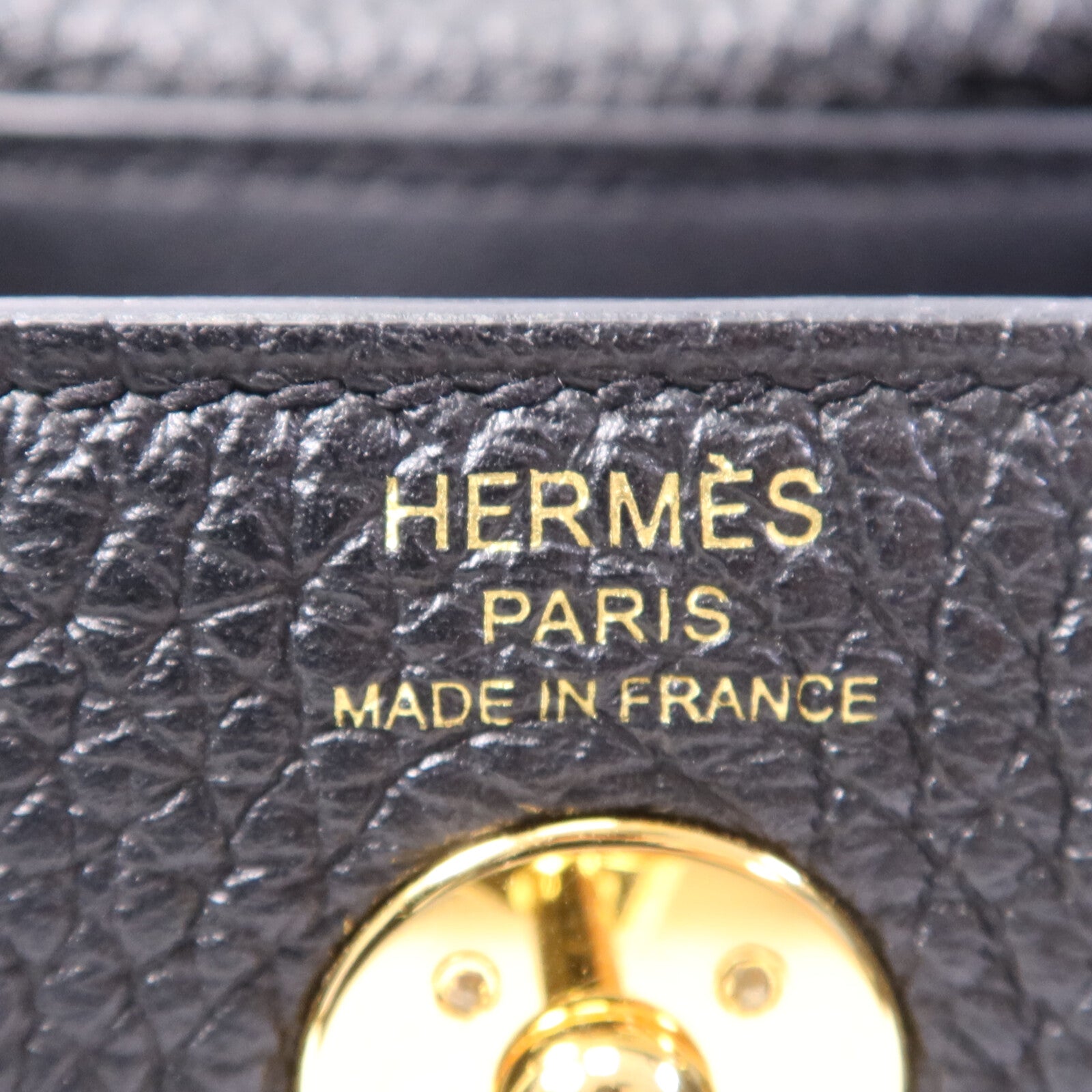 HERMES Clemence皮革Mini Lindy金扣手挽肩背兩用袋Nior