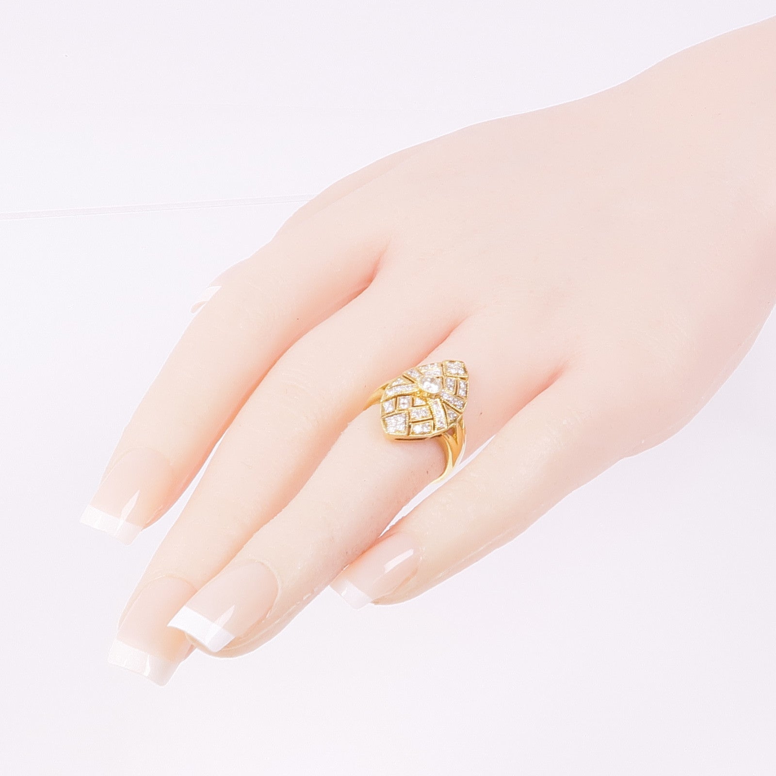 JEWELRY 【激減優惠】18K黃金Diamond Ring鑽石戒指US#5
