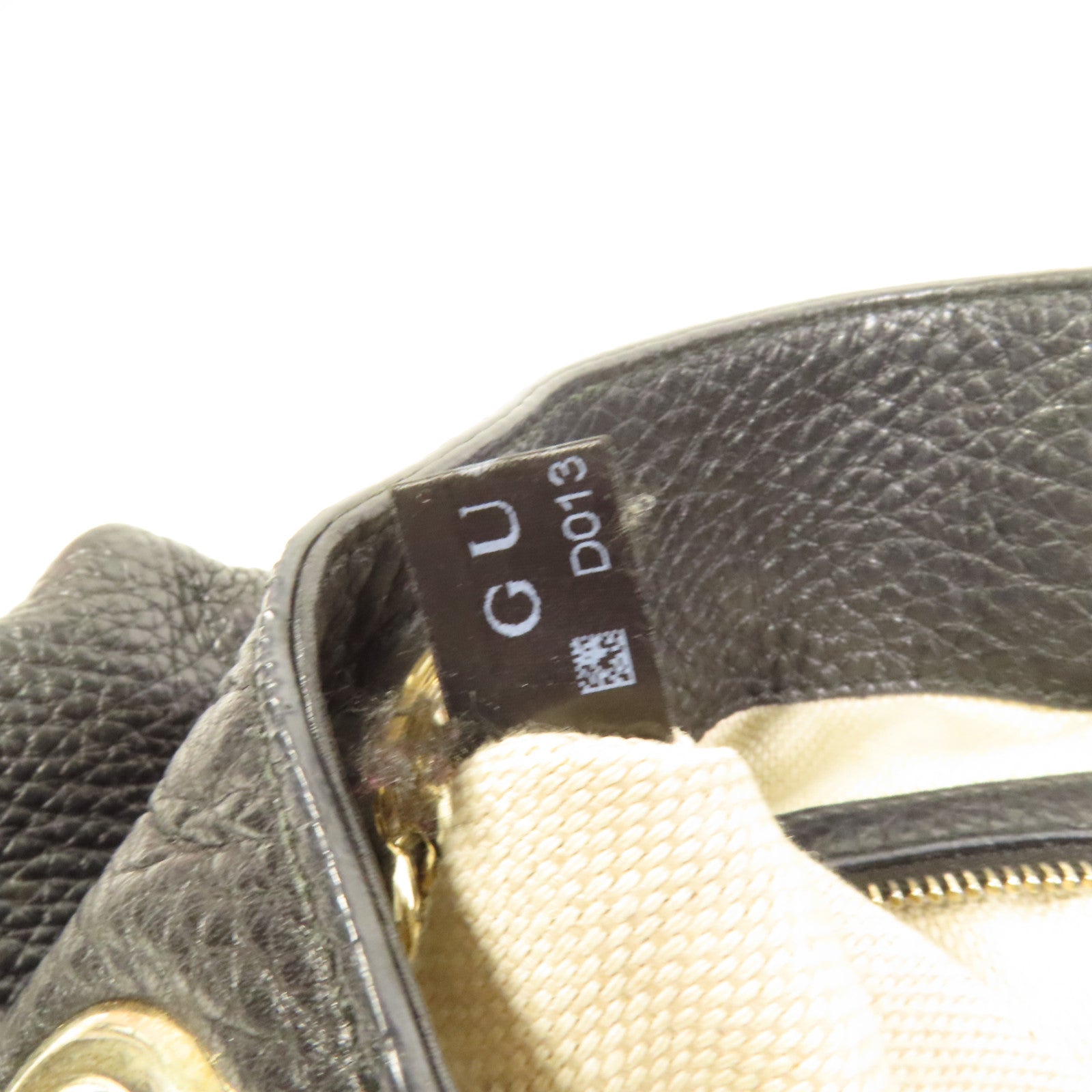 GUCCI 牛皮皮革Soho Pebbled金扣肩背袋