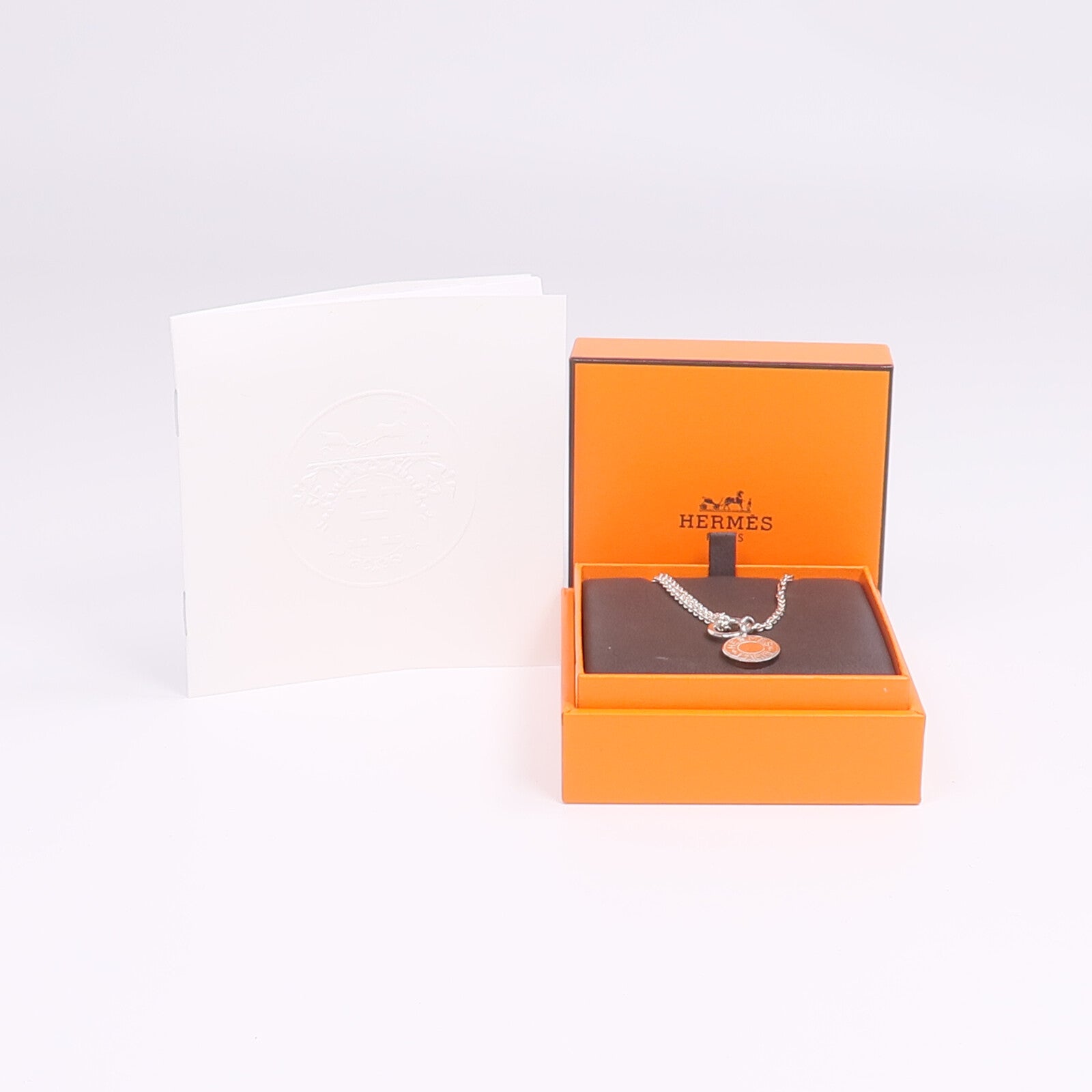 HERMES 【激減優惠】925純銀Amulettes Ex-Libris Pendant項鍊