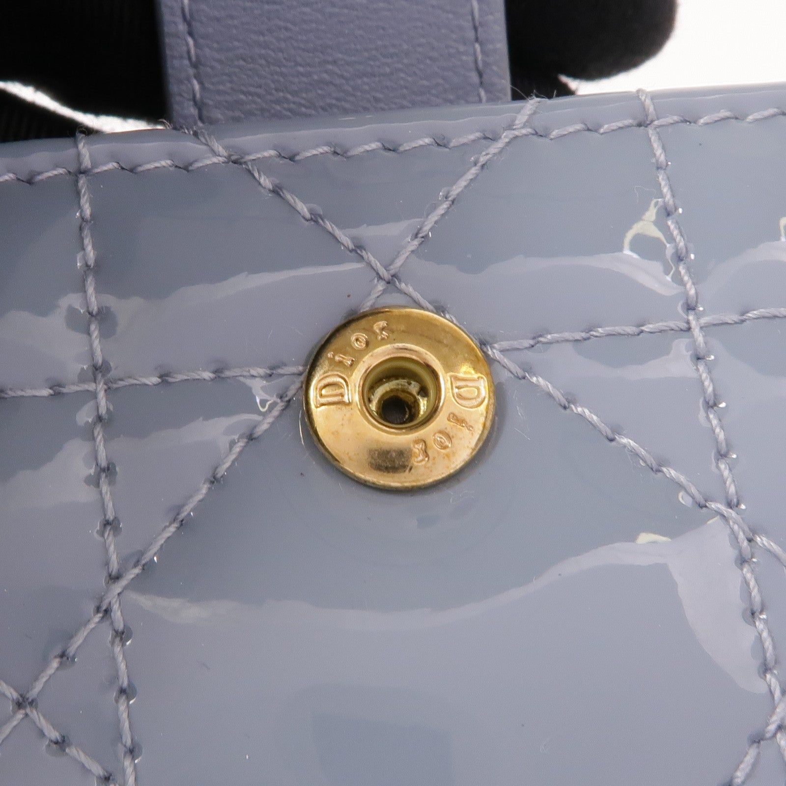 Dior 漆皮皮革Card Case金扣卡片套