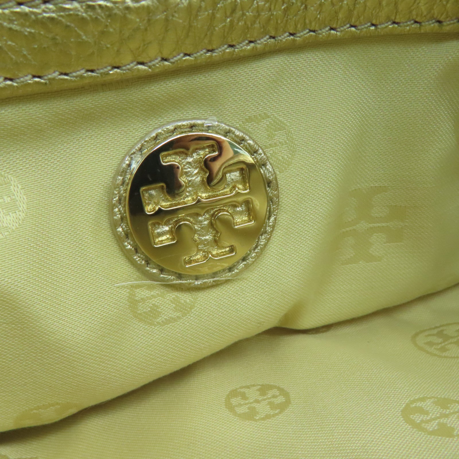 Tory Burch 牛皮皮革Shoulder Bag金扣肩背袋金色