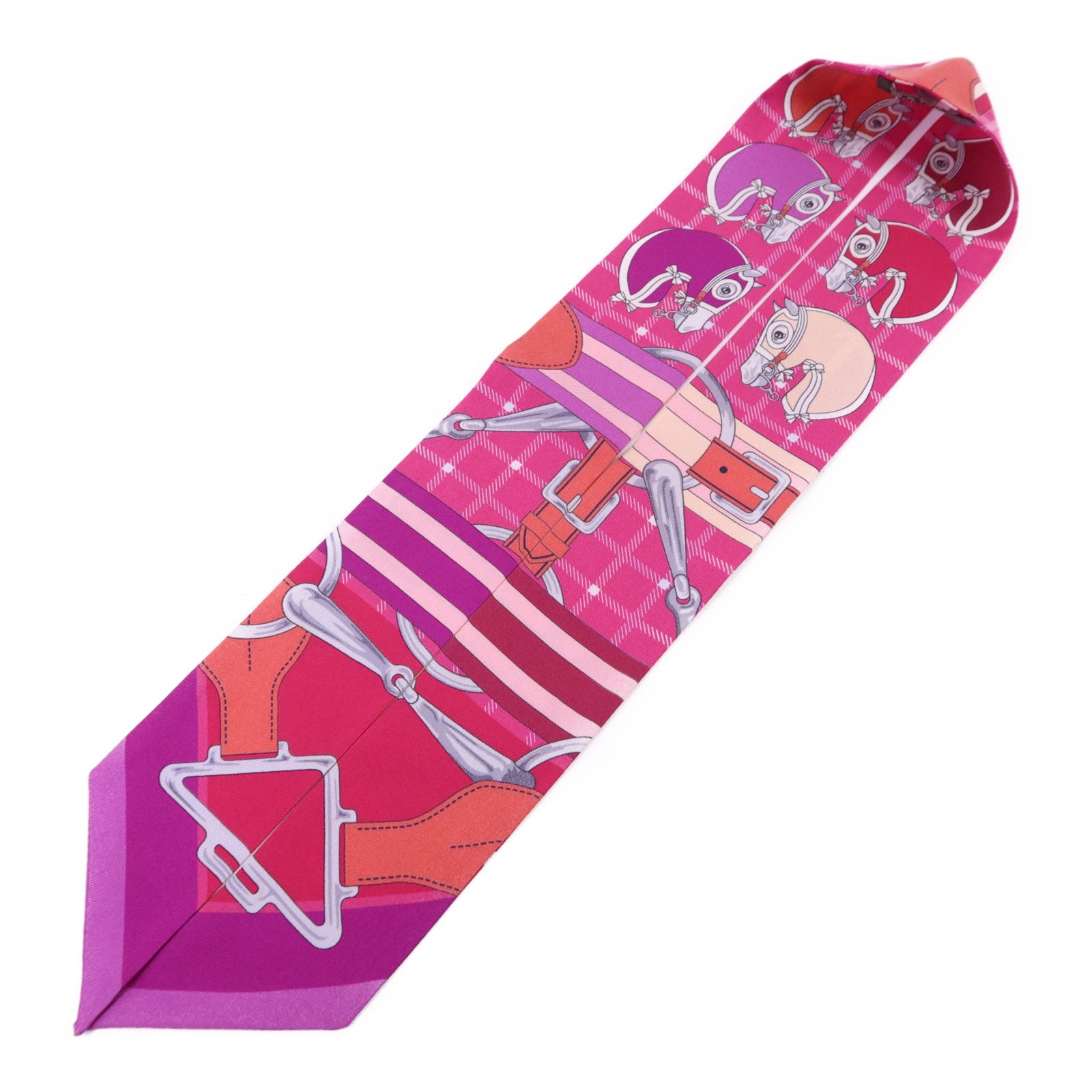 HERMES 【激減優惠】絲質Twilly絲巾