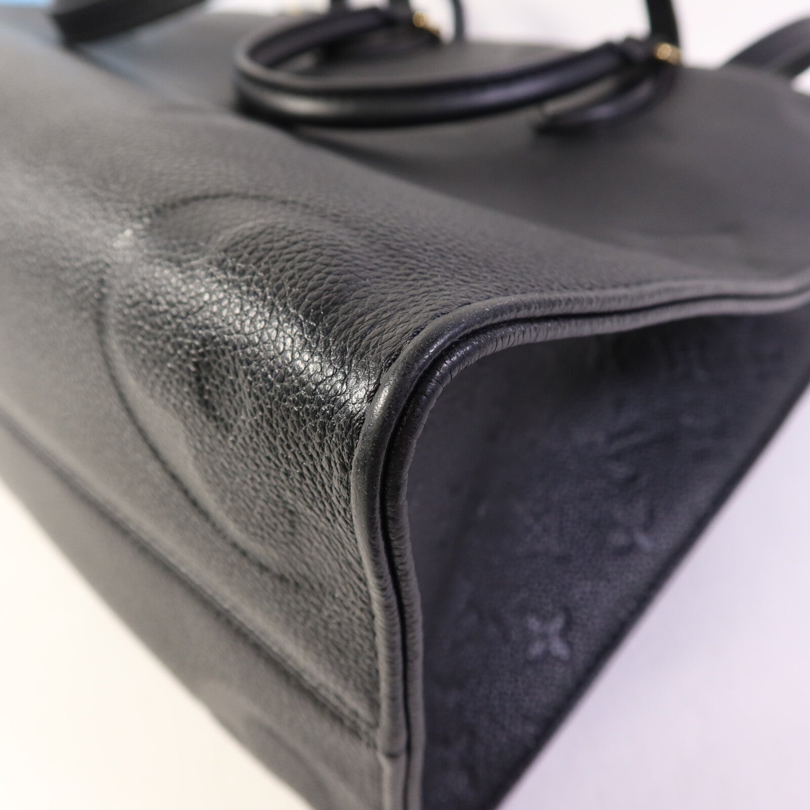 LOUIS VUITTON Monogram Empreinte On The Go MM金扣手挽肩背兩用袋