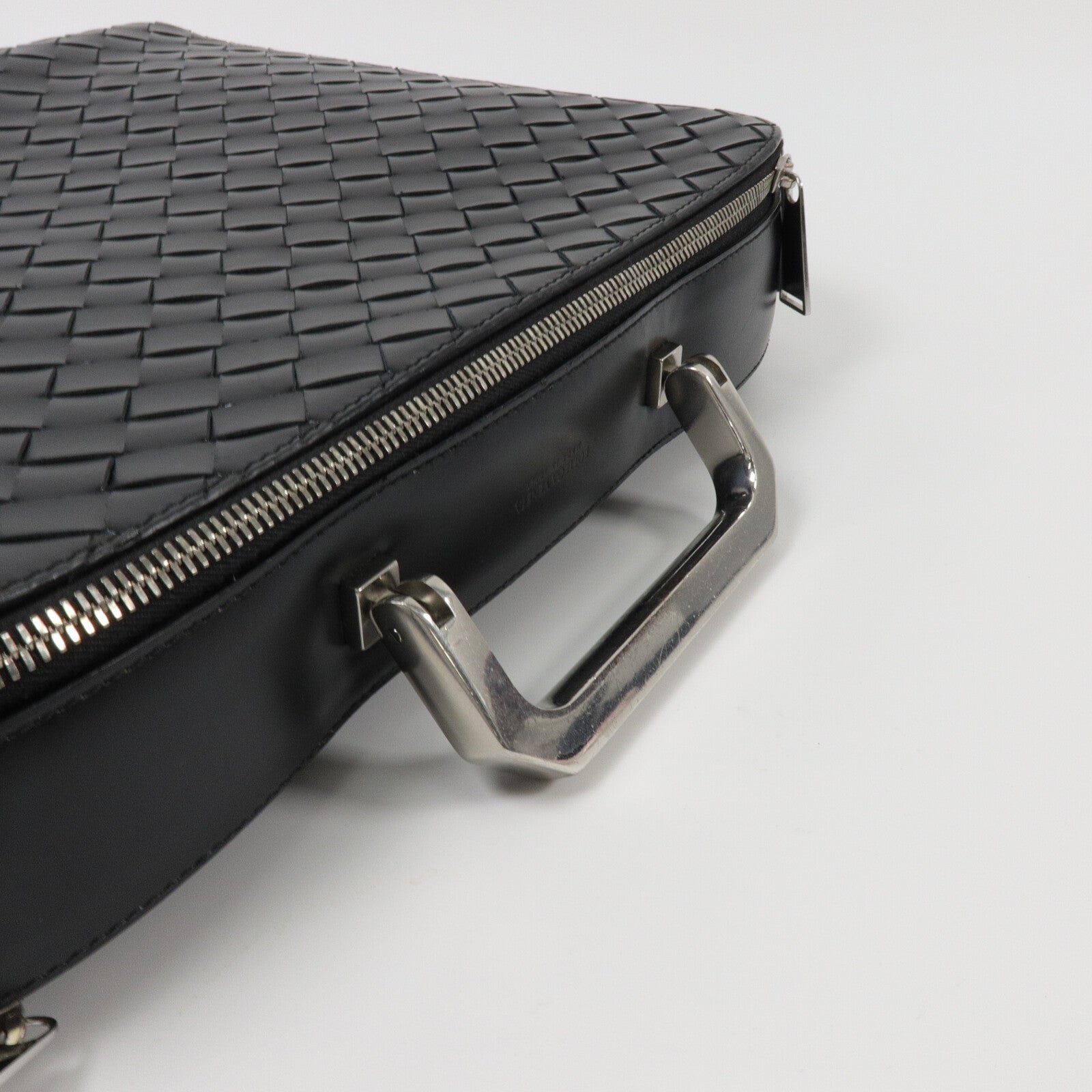 BOTTEGA VENETA 織紋皮革Cassette Briefcase肩背袋
