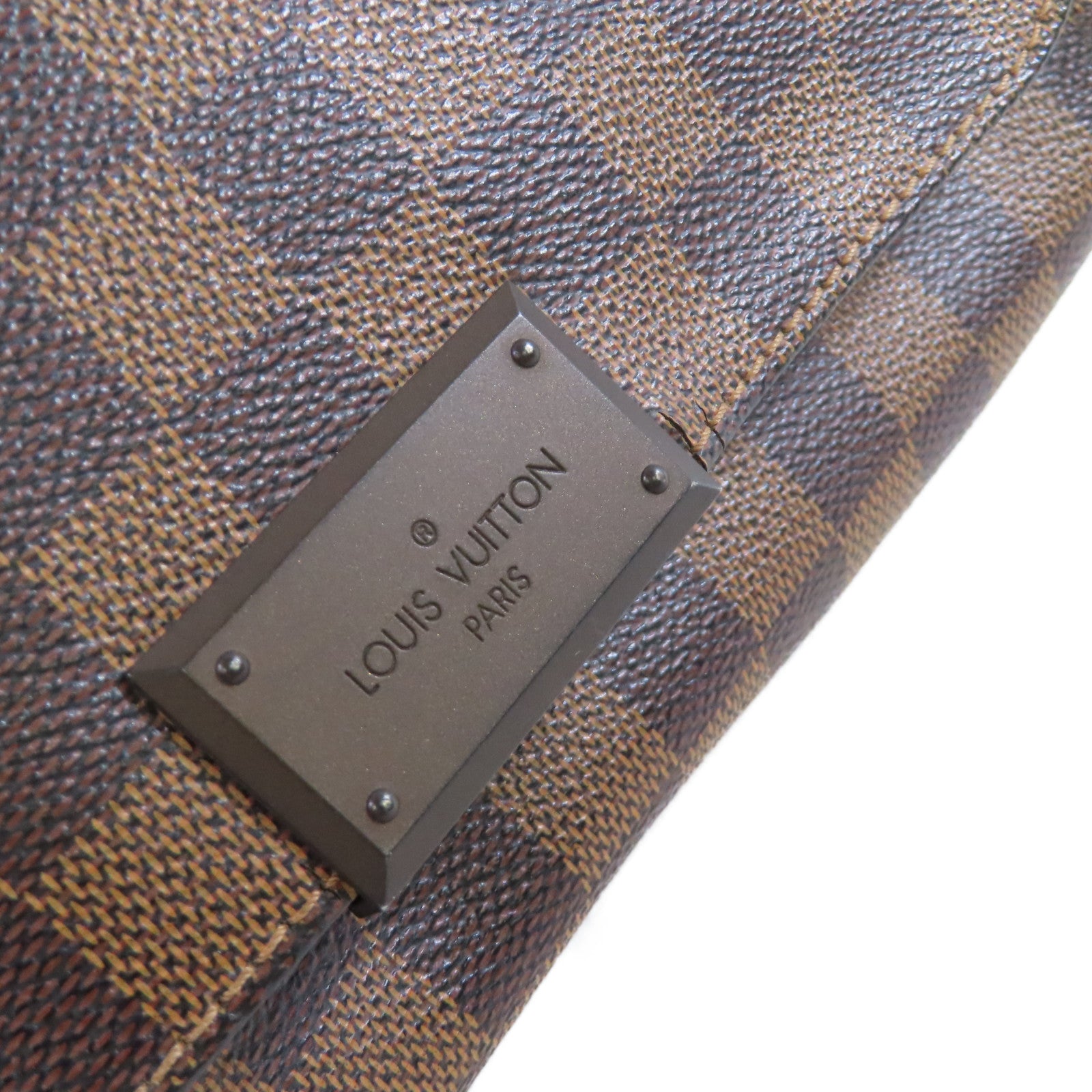 LOUIS VUITTON Damier Ebene Brooklyn MM Shoulder Bag肩背袋啡色