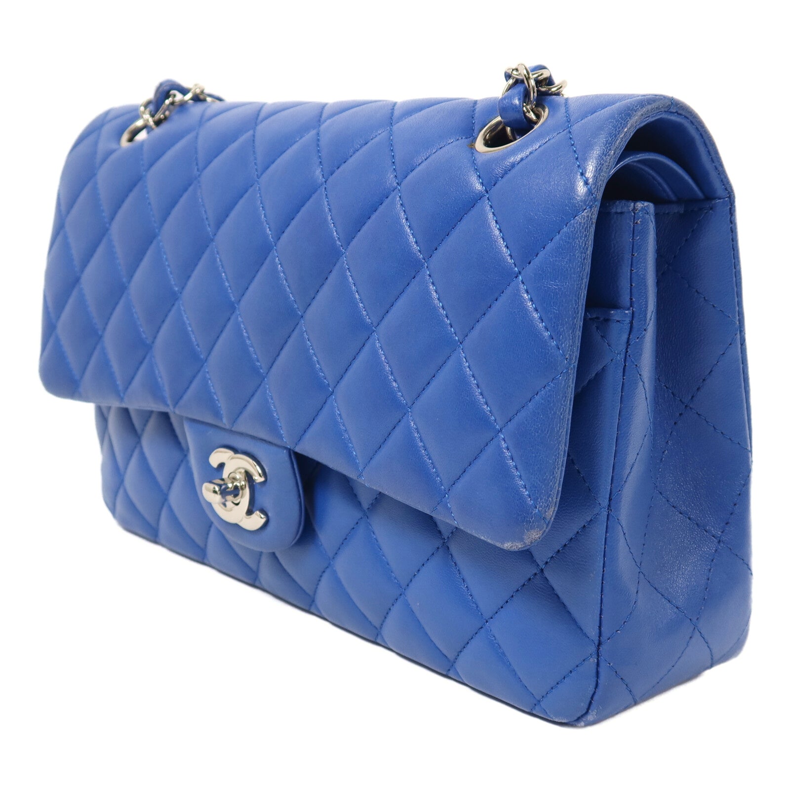 CHANEL 【激減優惠】羊皮皮革Classic 25銀扣鏈帶肩背袋