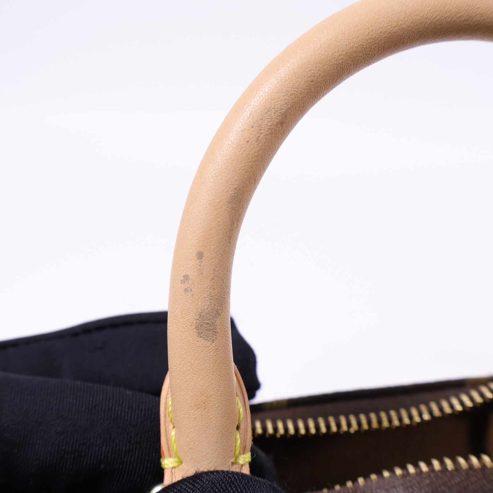 LOUIS VUITTON Monogram Nano Speedy金扣手挽肩背兩用袋棕色