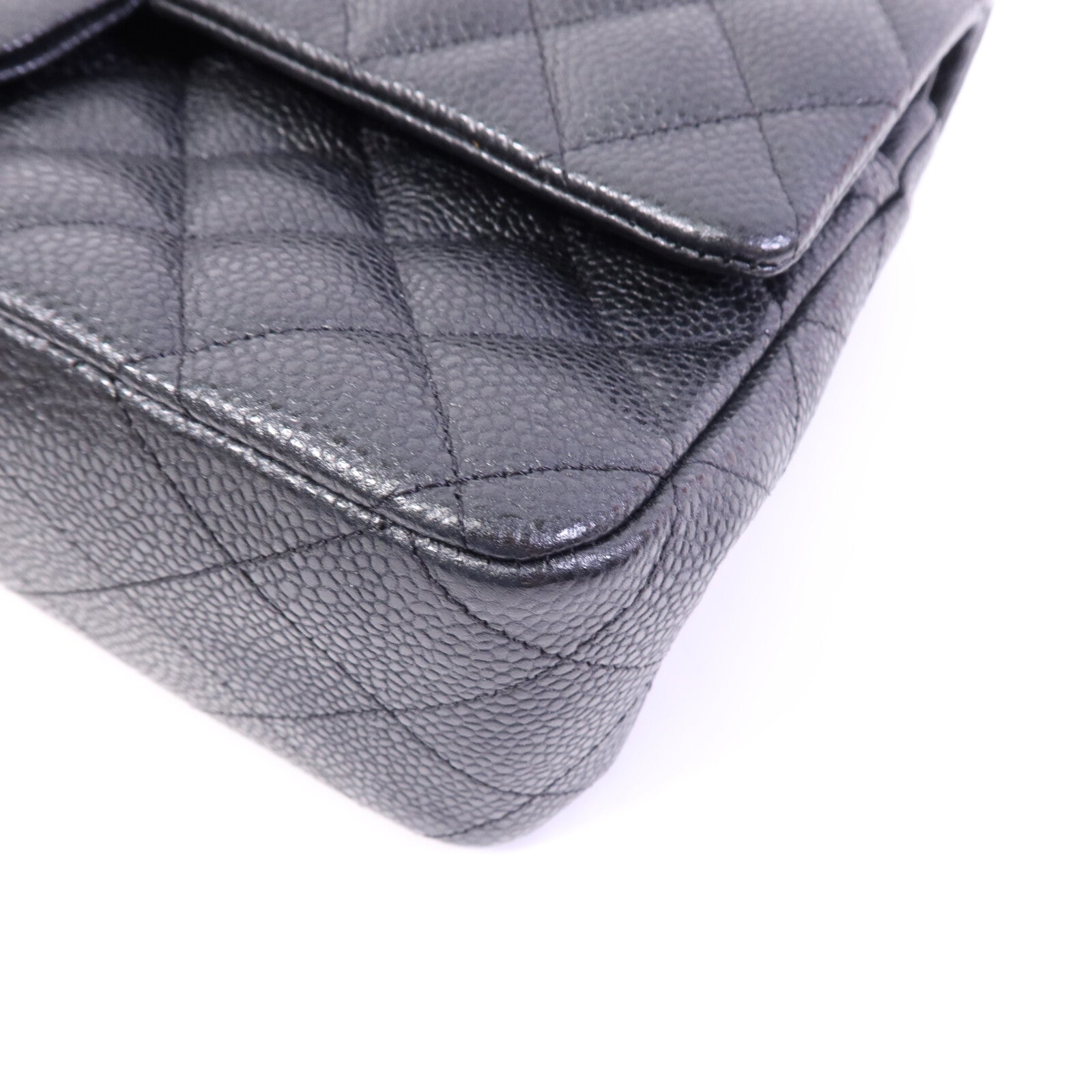 CHANEL 牛皮皮革Classic 25銀扣鏈帶肩背袋