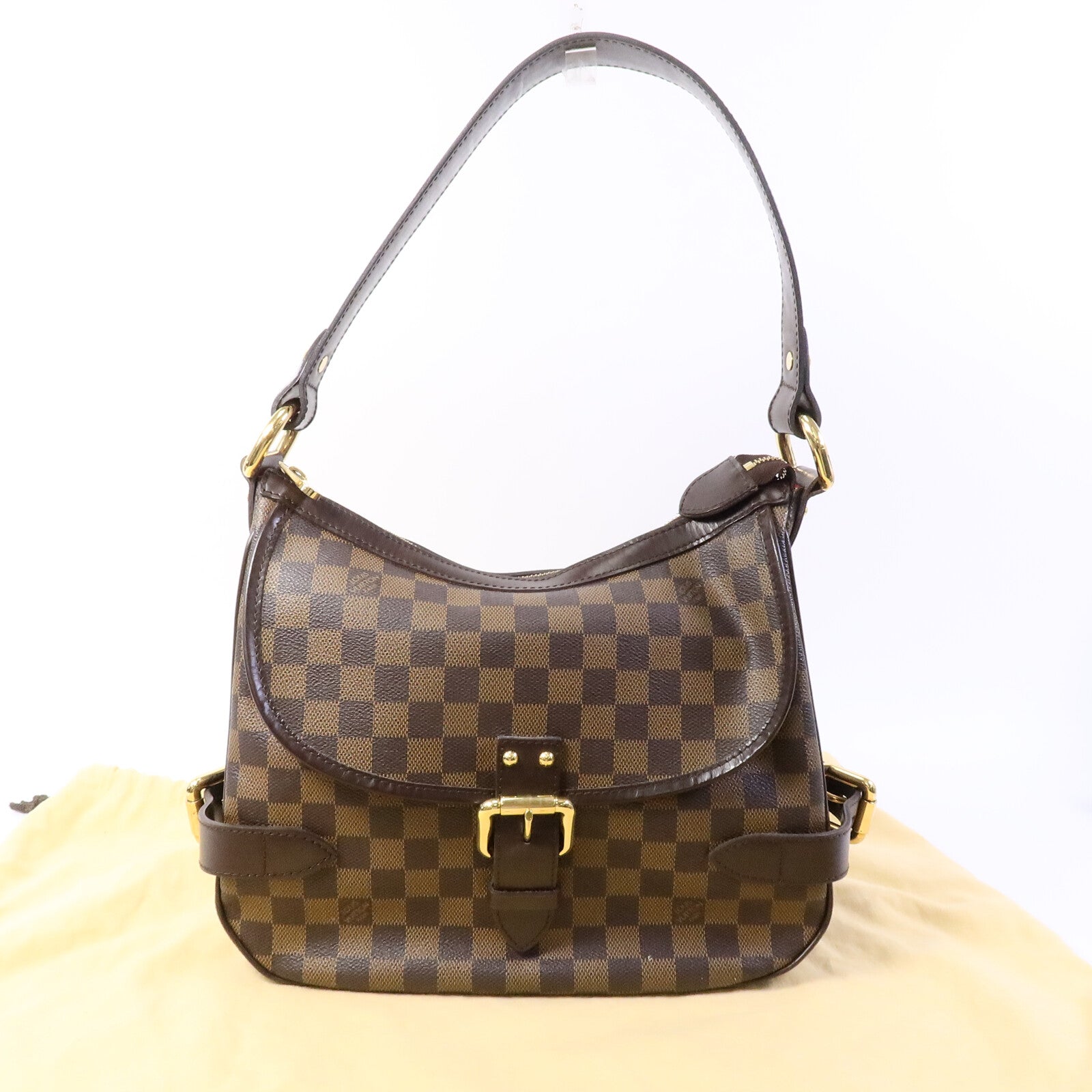 LOUIS VUITTON Damier Highbury金扣肩背袋