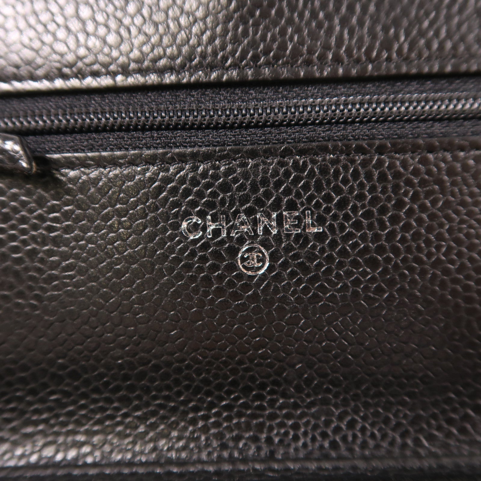 CHANEL 牛皮皮革WOC Wallet On Chain銀扣鏈帶肩背袋