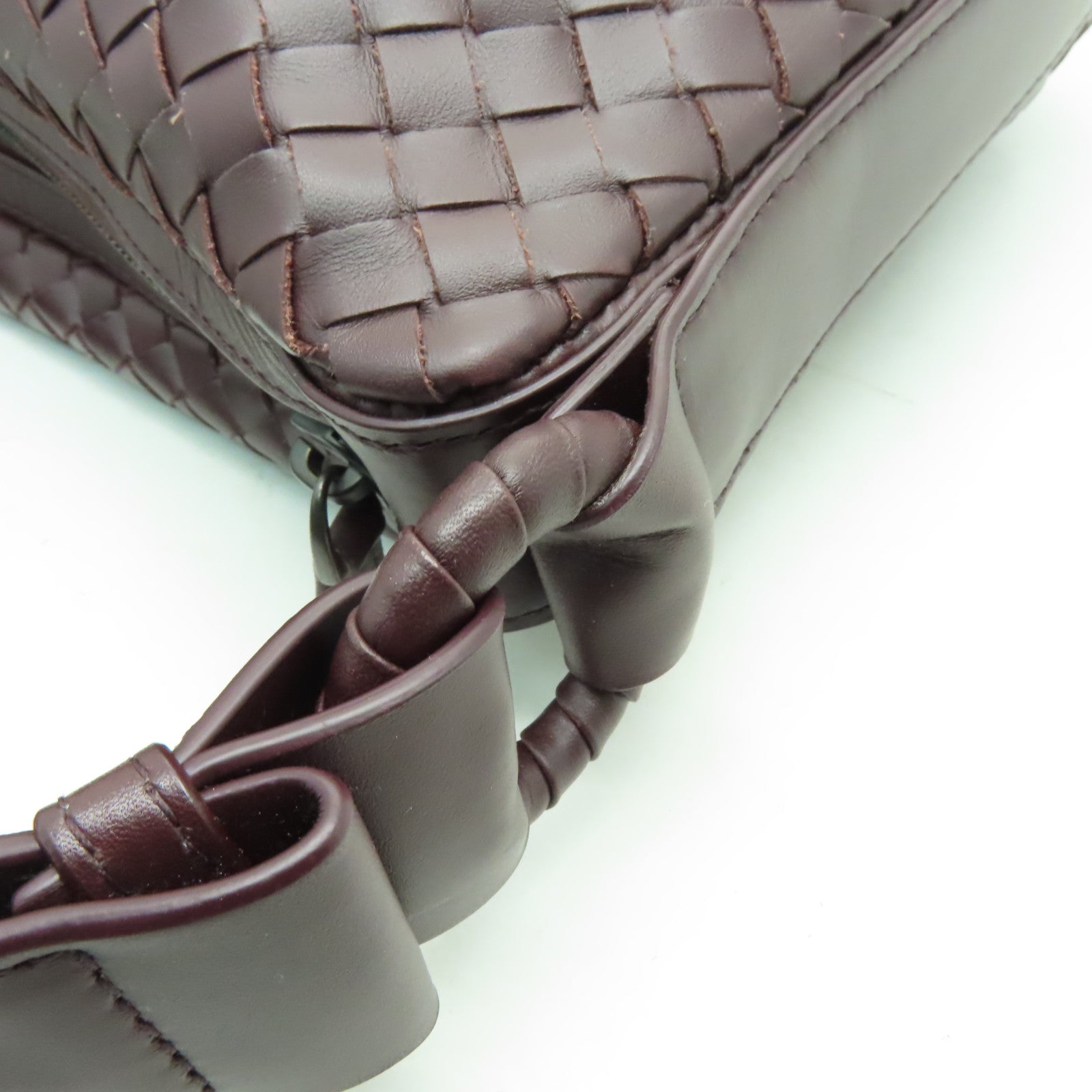 BOTTEGA VENETA 牛皮皮革Intrecciato Nappa肩背袋啡色