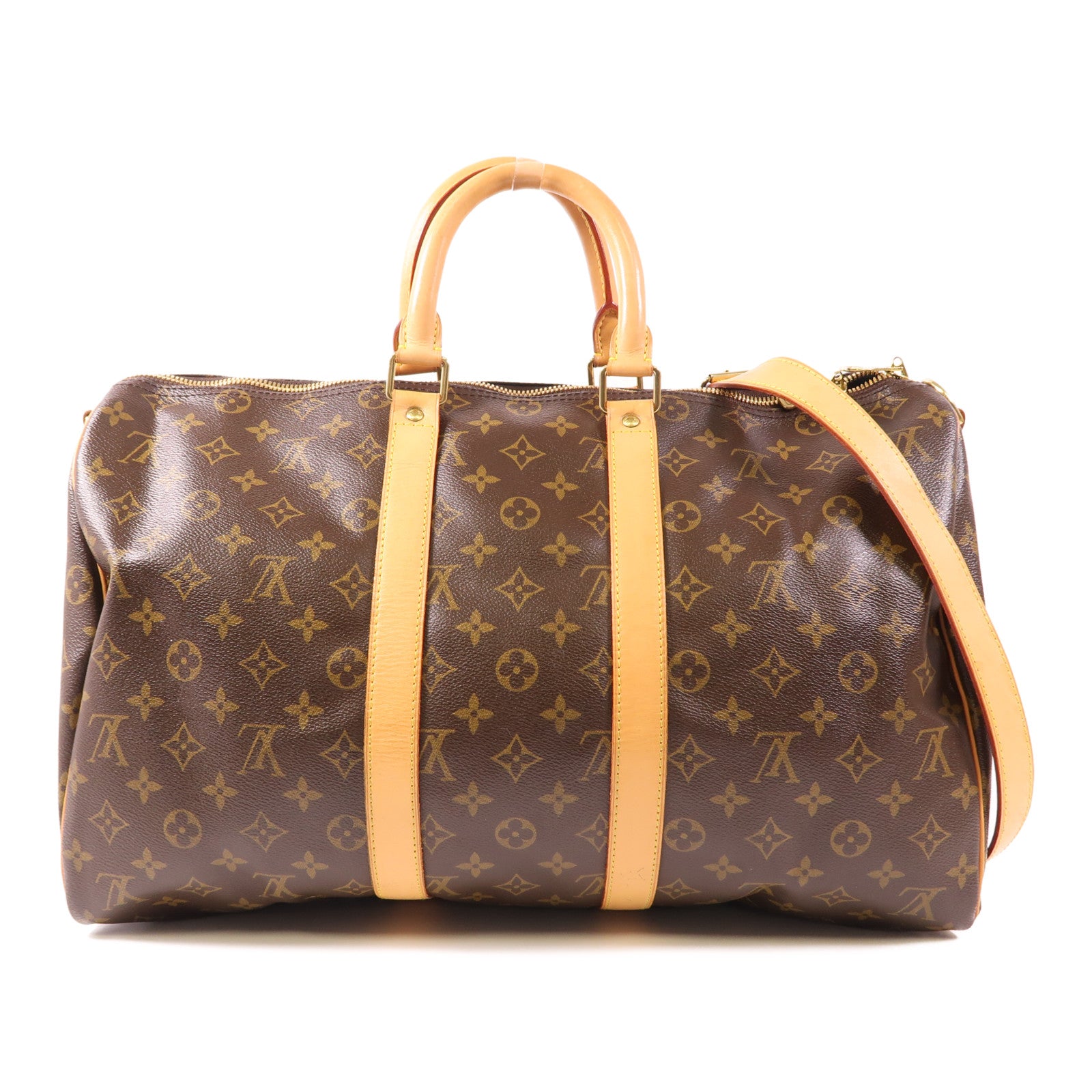 LOUIS VUITTON Monogram Keepall Bandoulière 45金扣手挽肩背兩用袋