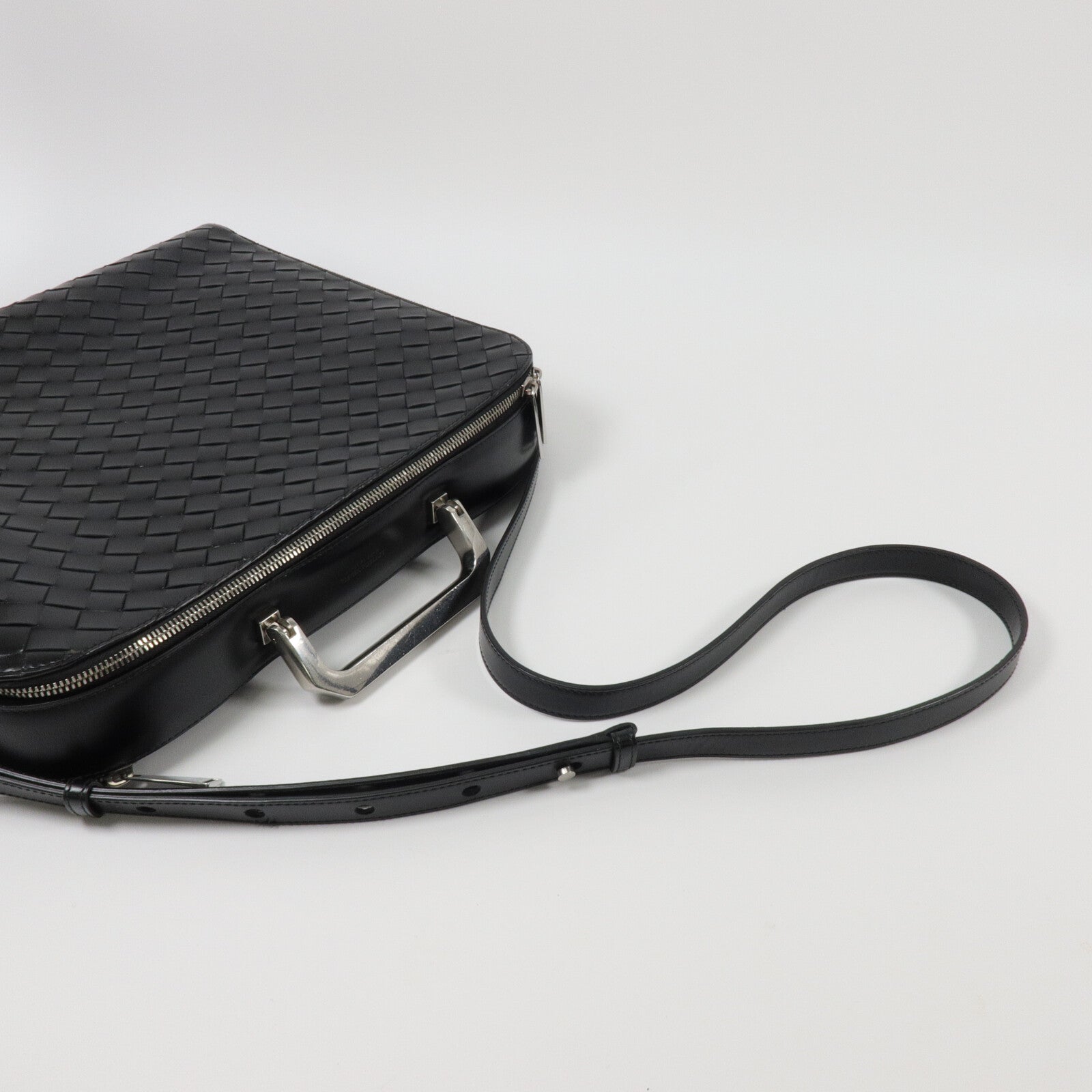 BOTTEGA VENETA 織紋皮革Cassette Briefcase肩背袋