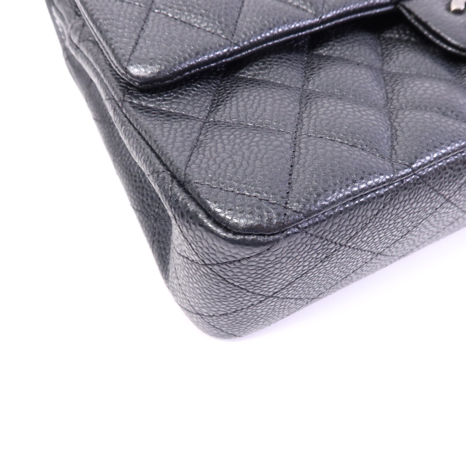 CHANEL 牛皮皮革Classic 25銀扣鏈帶肩背袋