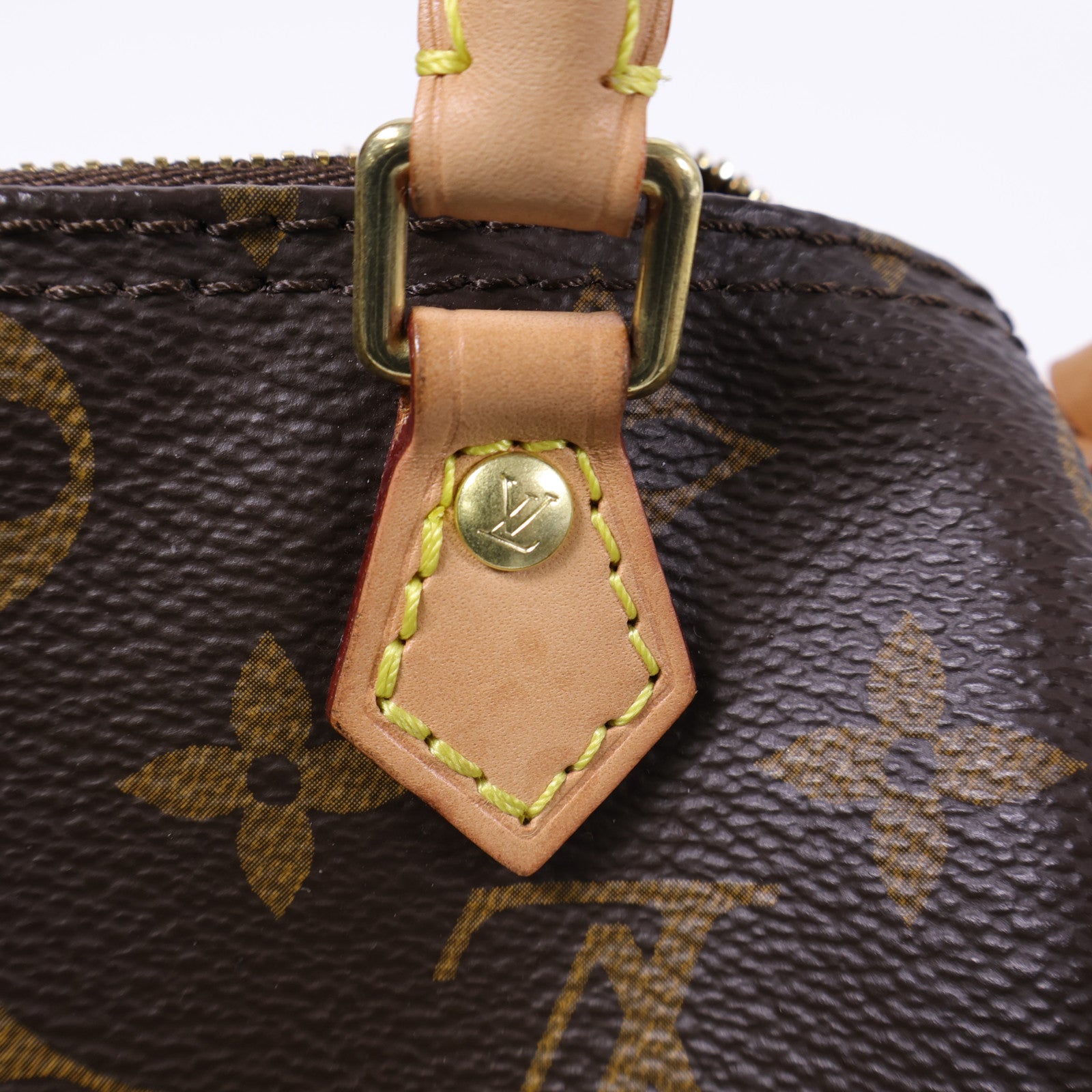 LOUIS VUITTON Monogram Nano Speedy金扣手挽肩背兩用袋棕色