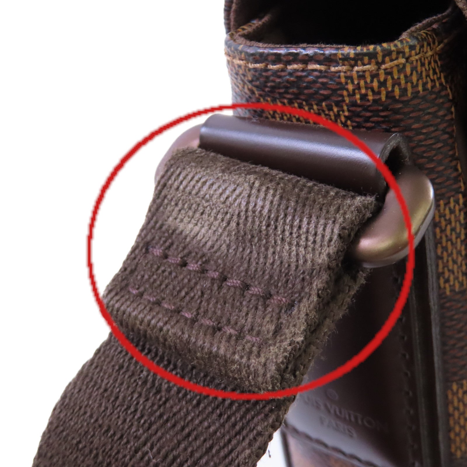 LOUIS VUITTON Damier Ebene Brooklyn MM Shoulder Bag肩背袋啡色