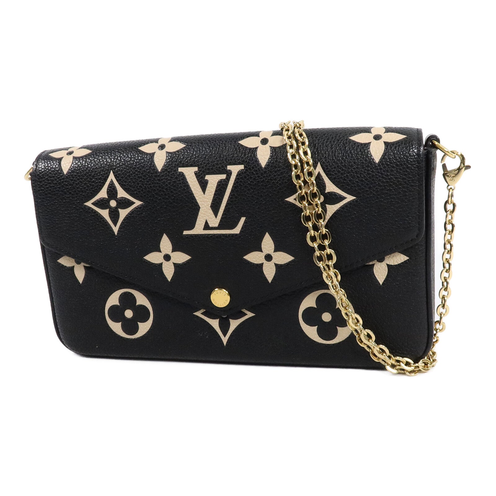 LOUIS VUITTON Monogram Empreinte Pochette Felicie肩背袋