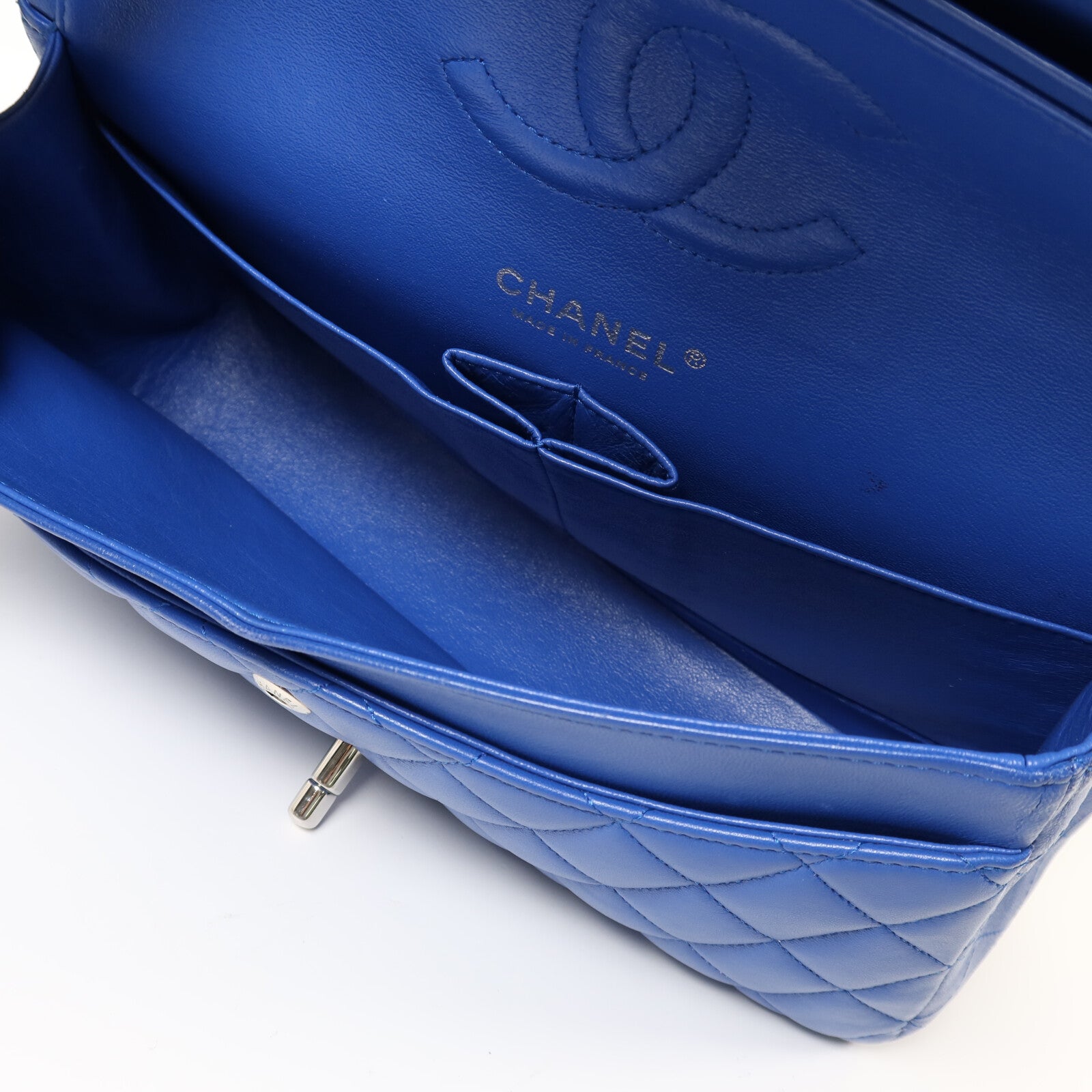 CHANEL 【激減優惠】羊皮皮革Classic 25銀扣鏈帶肩背袋