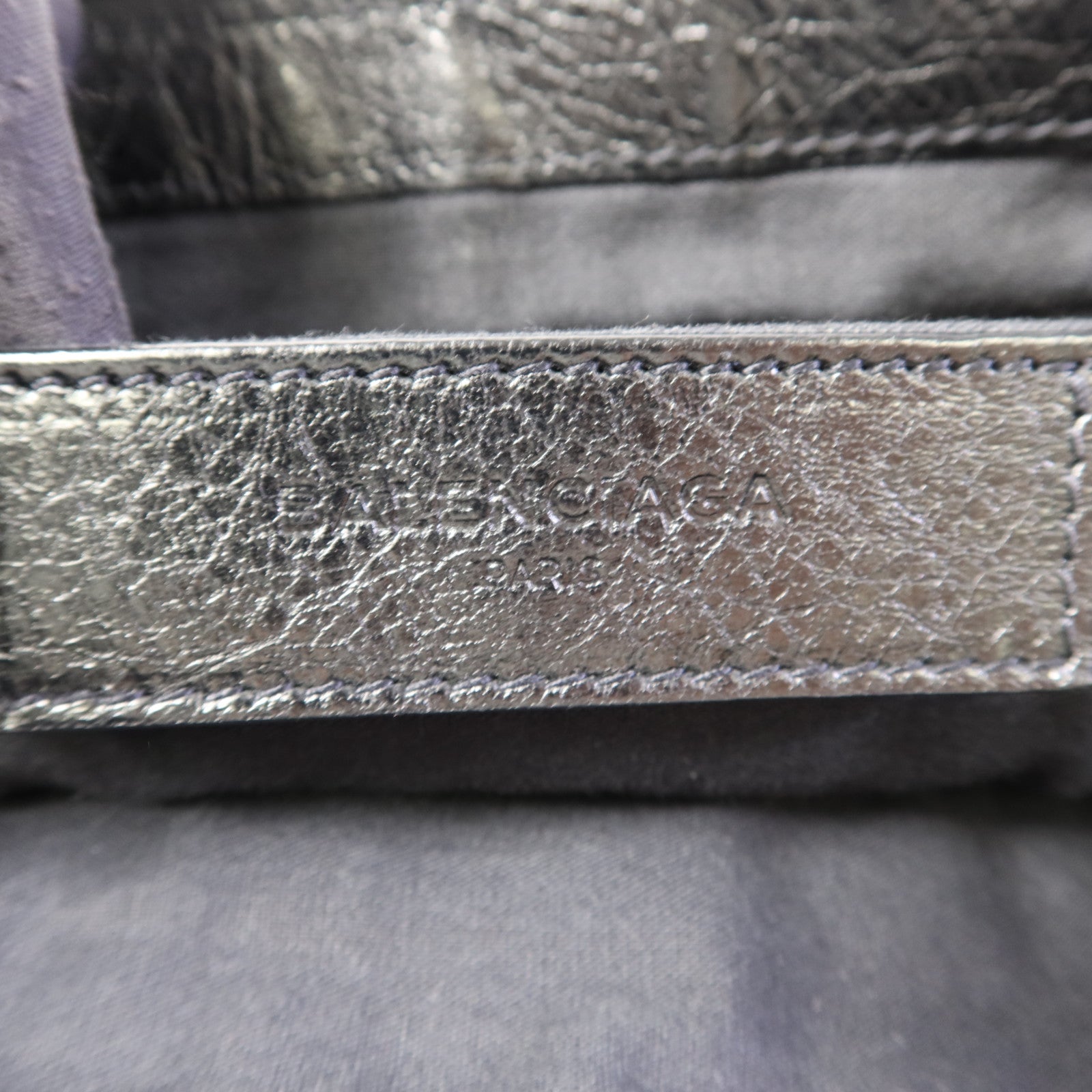 BALENCIAGA 牛皮皮革Classic City Large Pouch銀扣手拿包