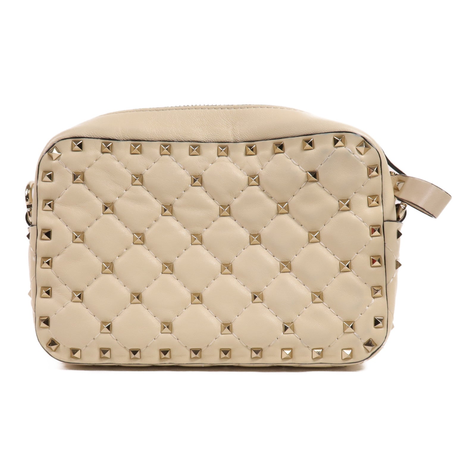 Valentino 牛皮皮革Shoulder Bag金扣肩背袋