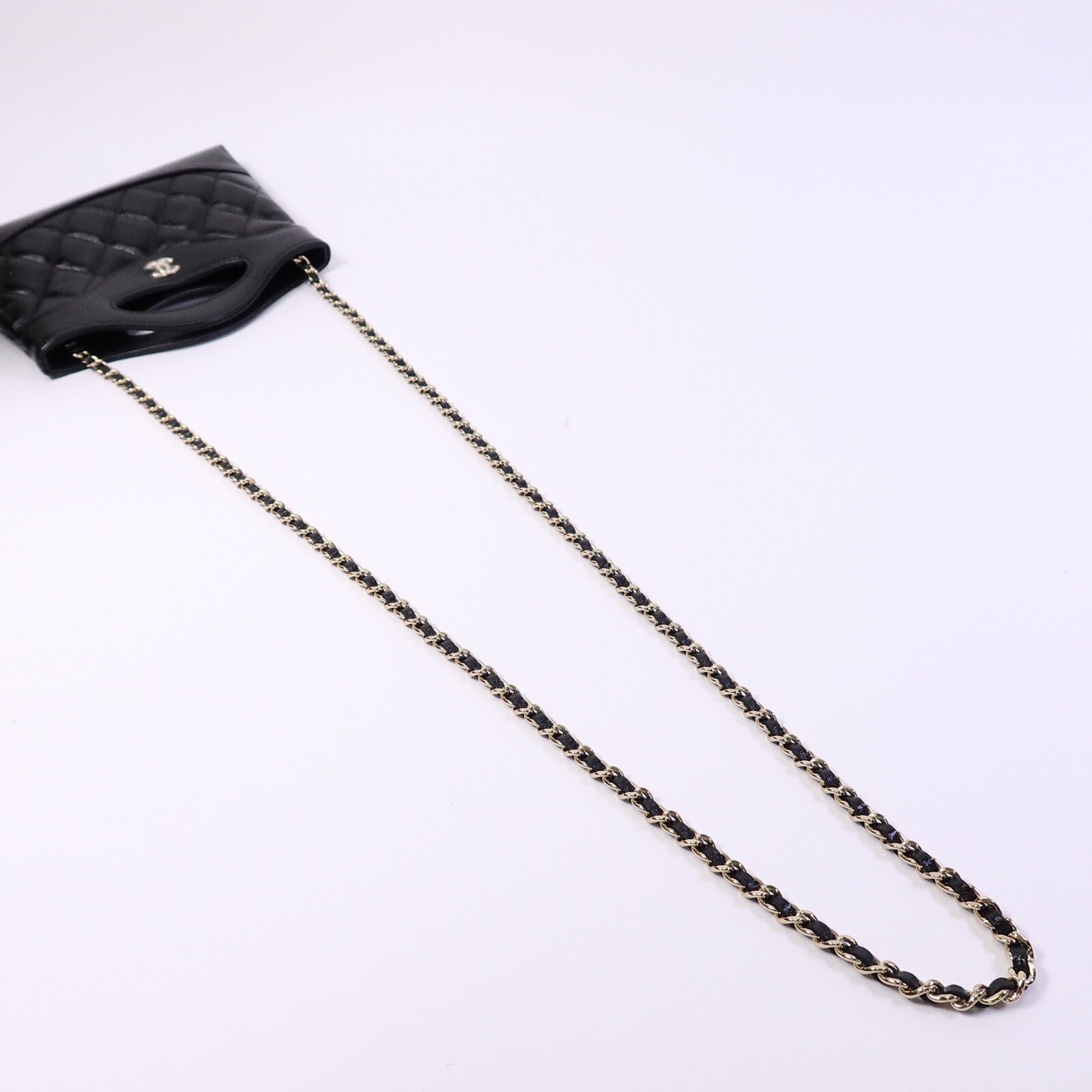 CHANEL 牛皮皮革Nano 31鏈帶肩背袋