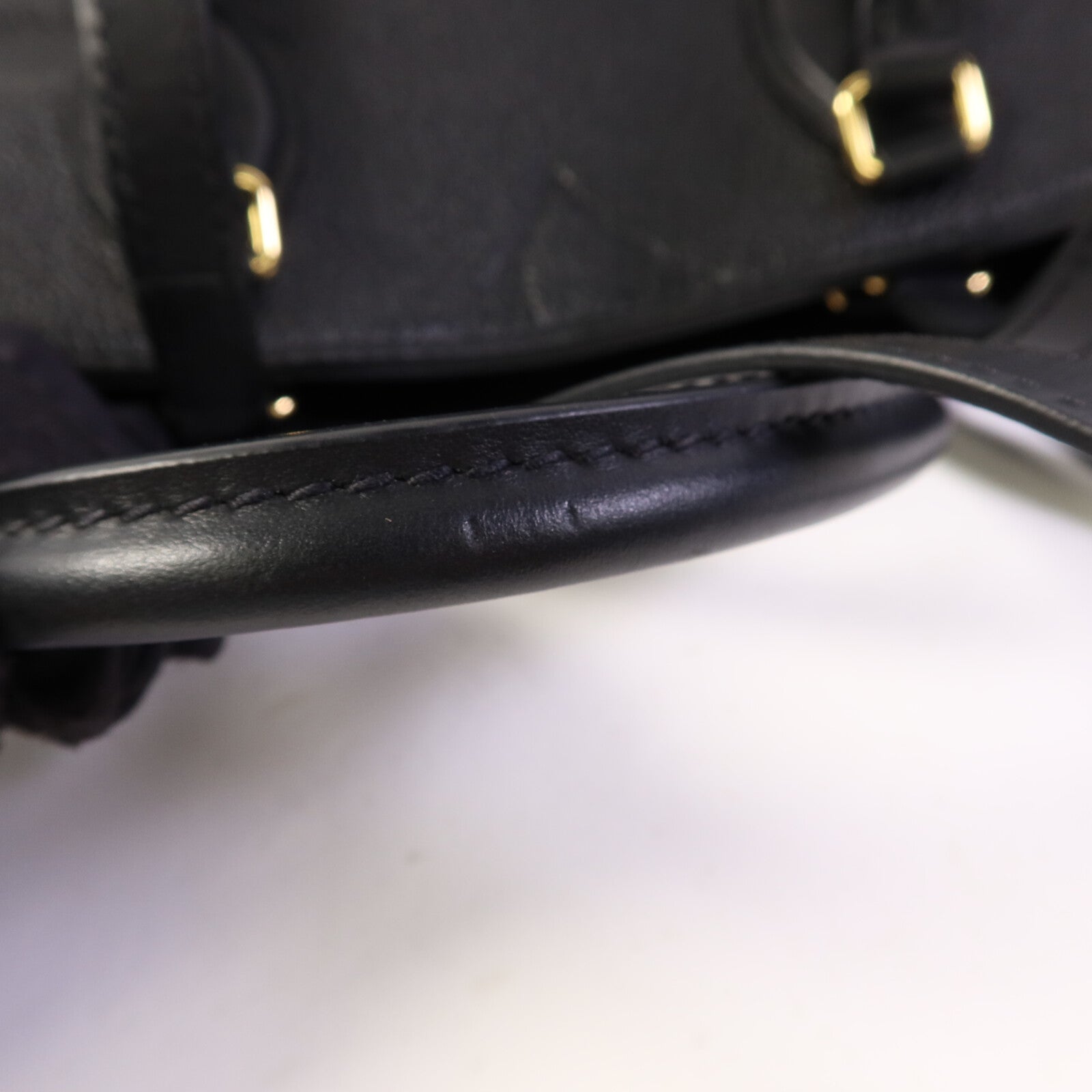 LOUIS VUITTON Monogram Empreinte On The Go MM金扣手挽肩背兩用袋