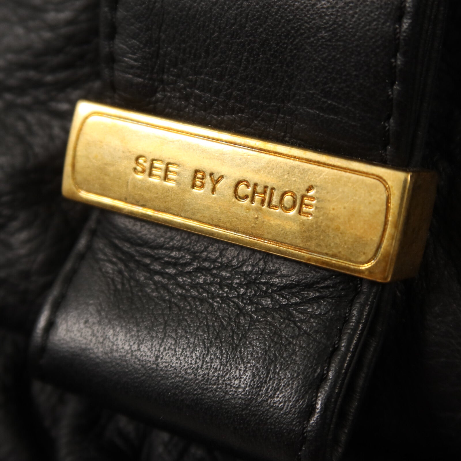 SEE BY CHLOE 【激減優惠】牛皮皮革Shoulder Bag金扣手挽肩背兩用袋
