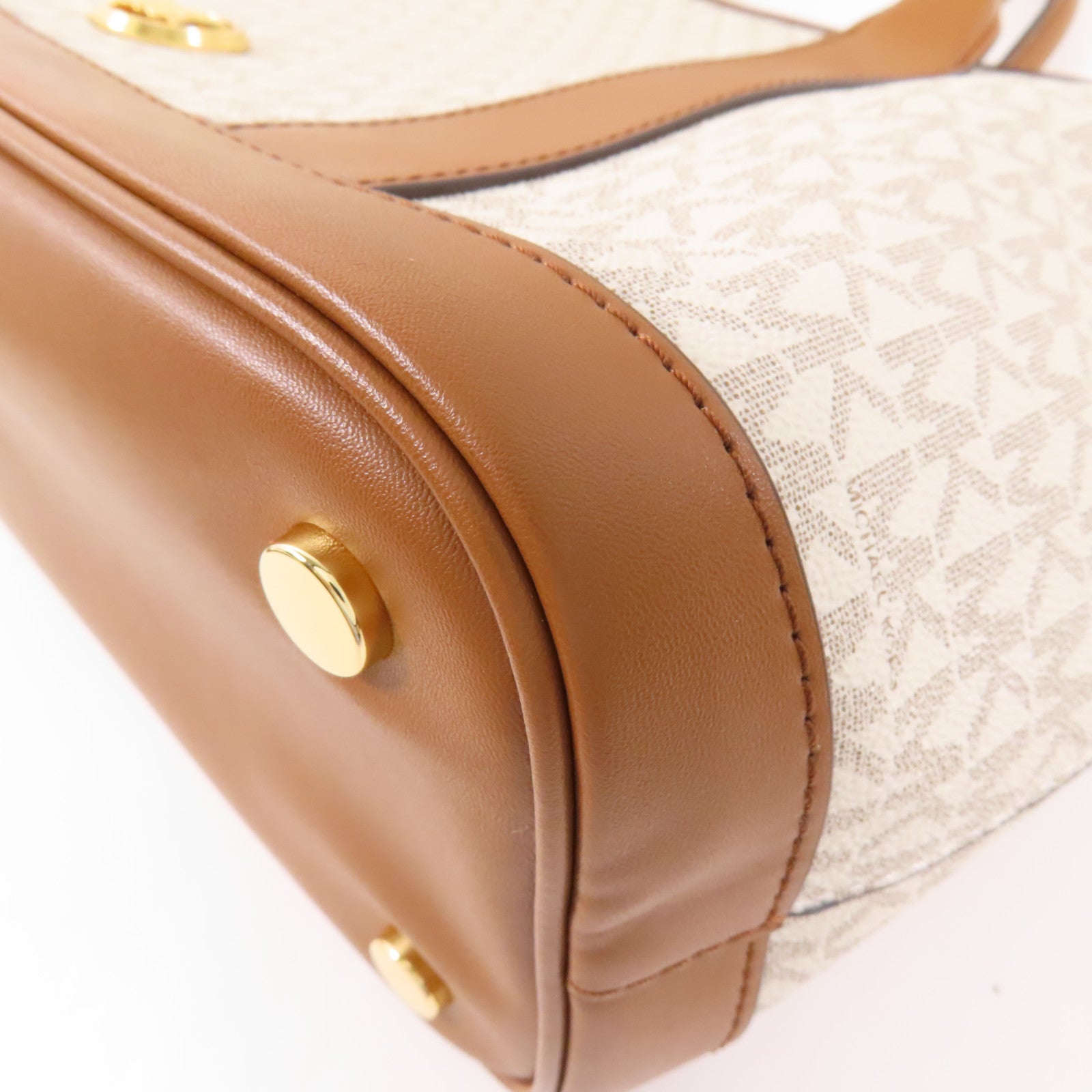 Michael Kors 塗層帆布2 Way Shoulder Bag金扣手挽肩背兩用袋