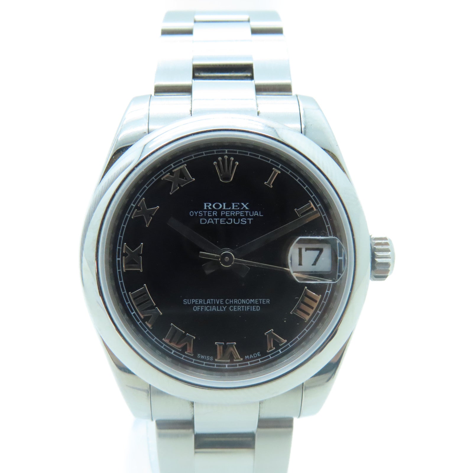 ROLEX Datejust不鏽鋼手錶自動機芯黑色