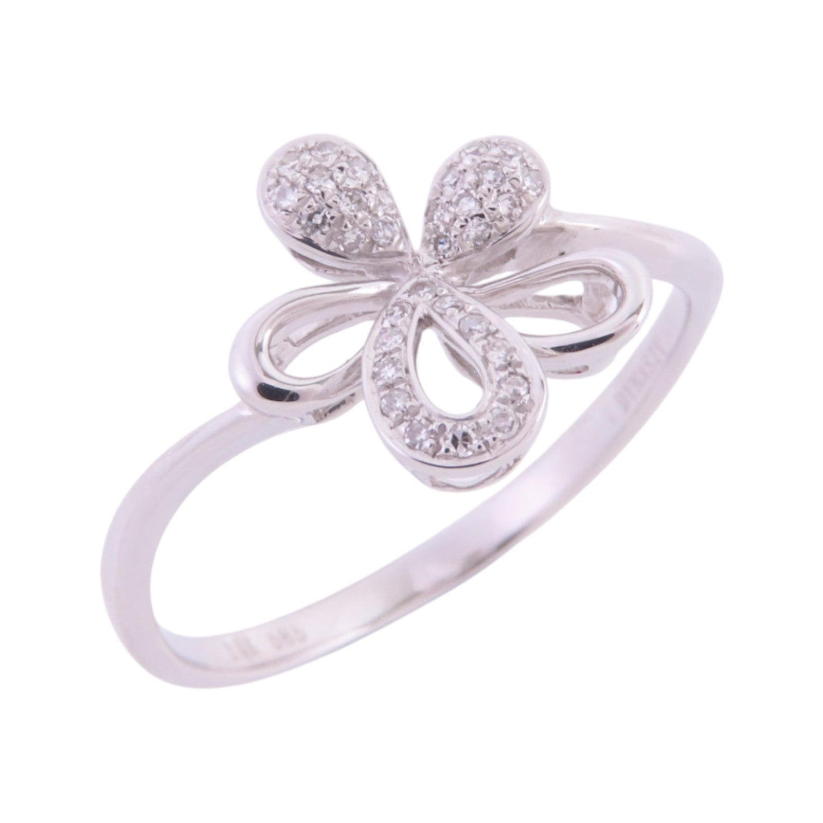 JEWELRY 14K白金Diamond Ring鑽石戒指US#8.75