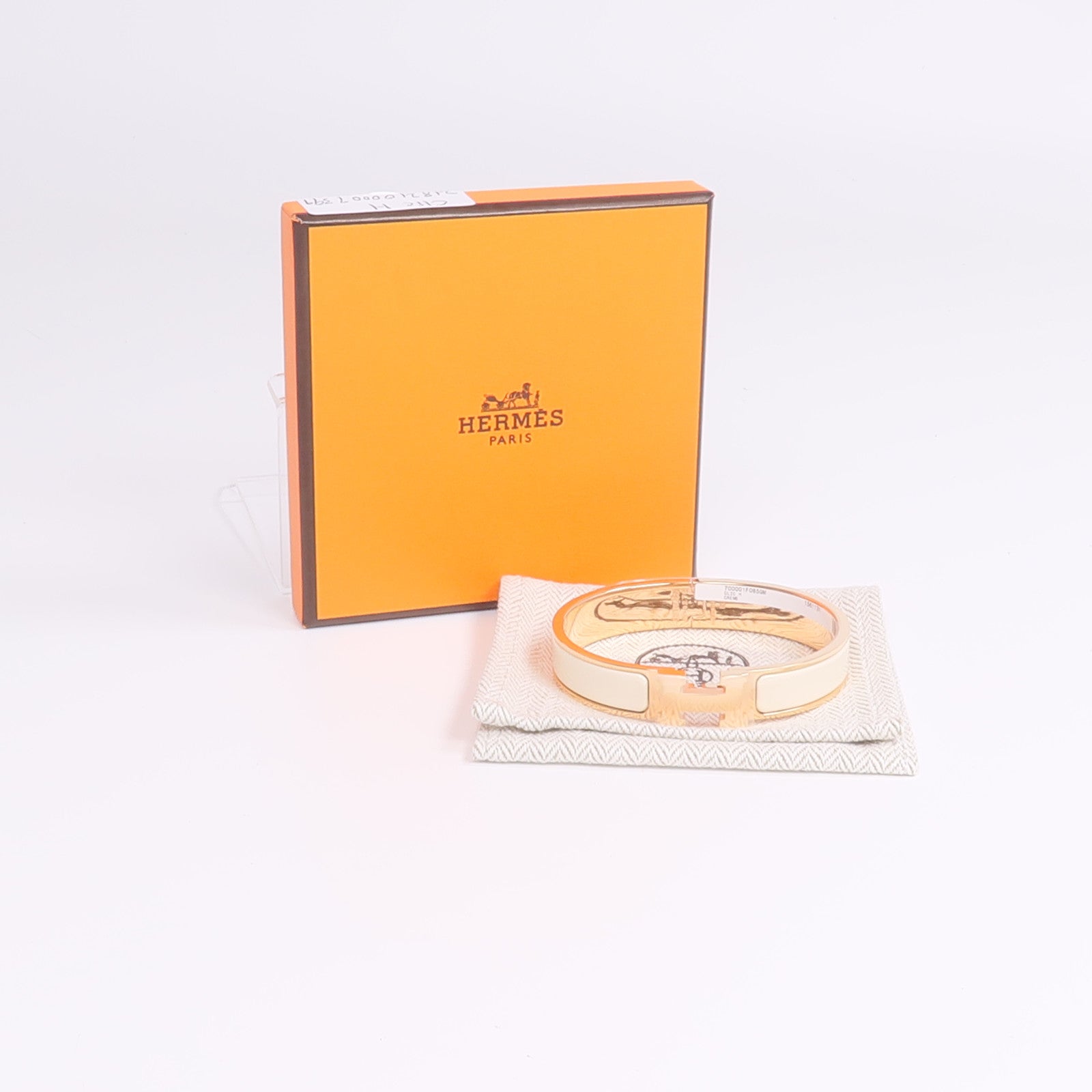 HERMES 金屬/琺瑯Clic H手鐲Nata