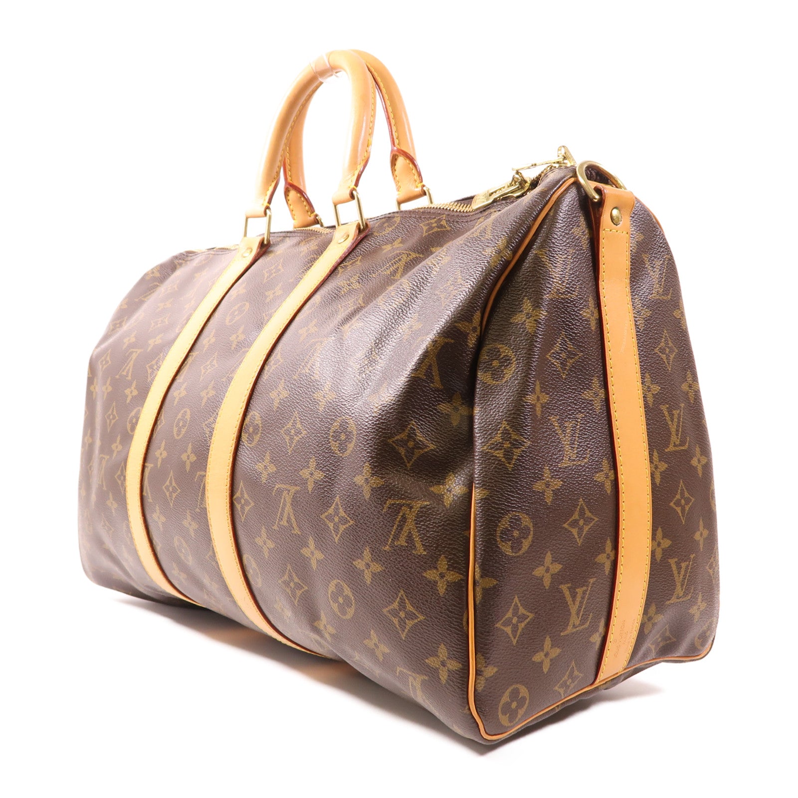 LOUIS VUITTON Monogram Keepall Bandoulière 45金扣手挽肩背兩用袋