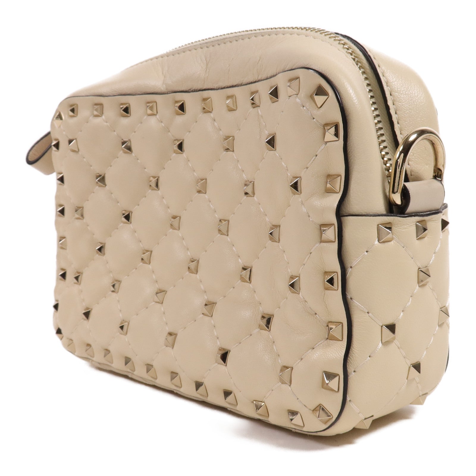 Valentino 牛皮皮革Shoulder Bag金扣肩背袋