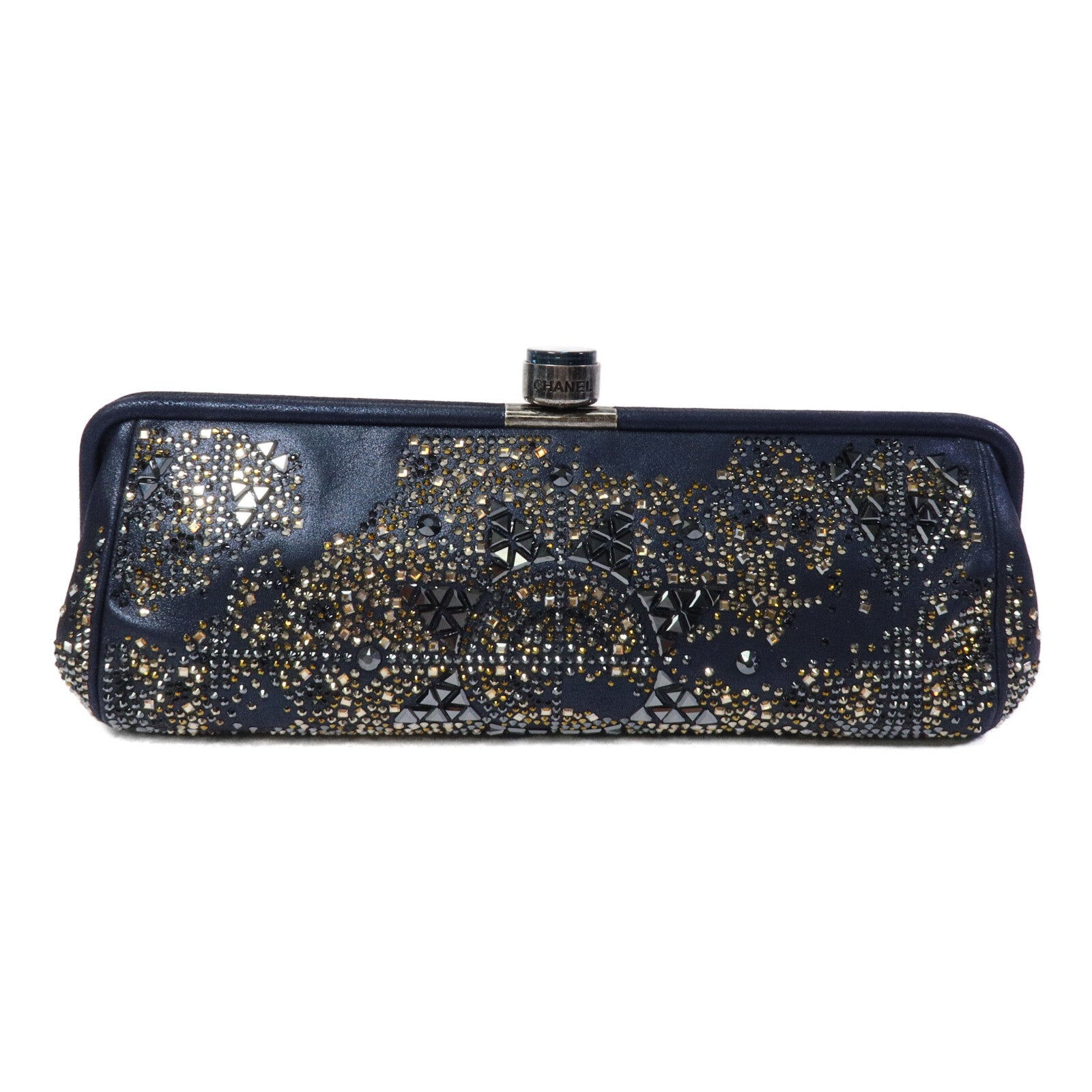 CHANEL 山羊皮皮革/水晶Metiers d'Art Crystal Clutch手拿包