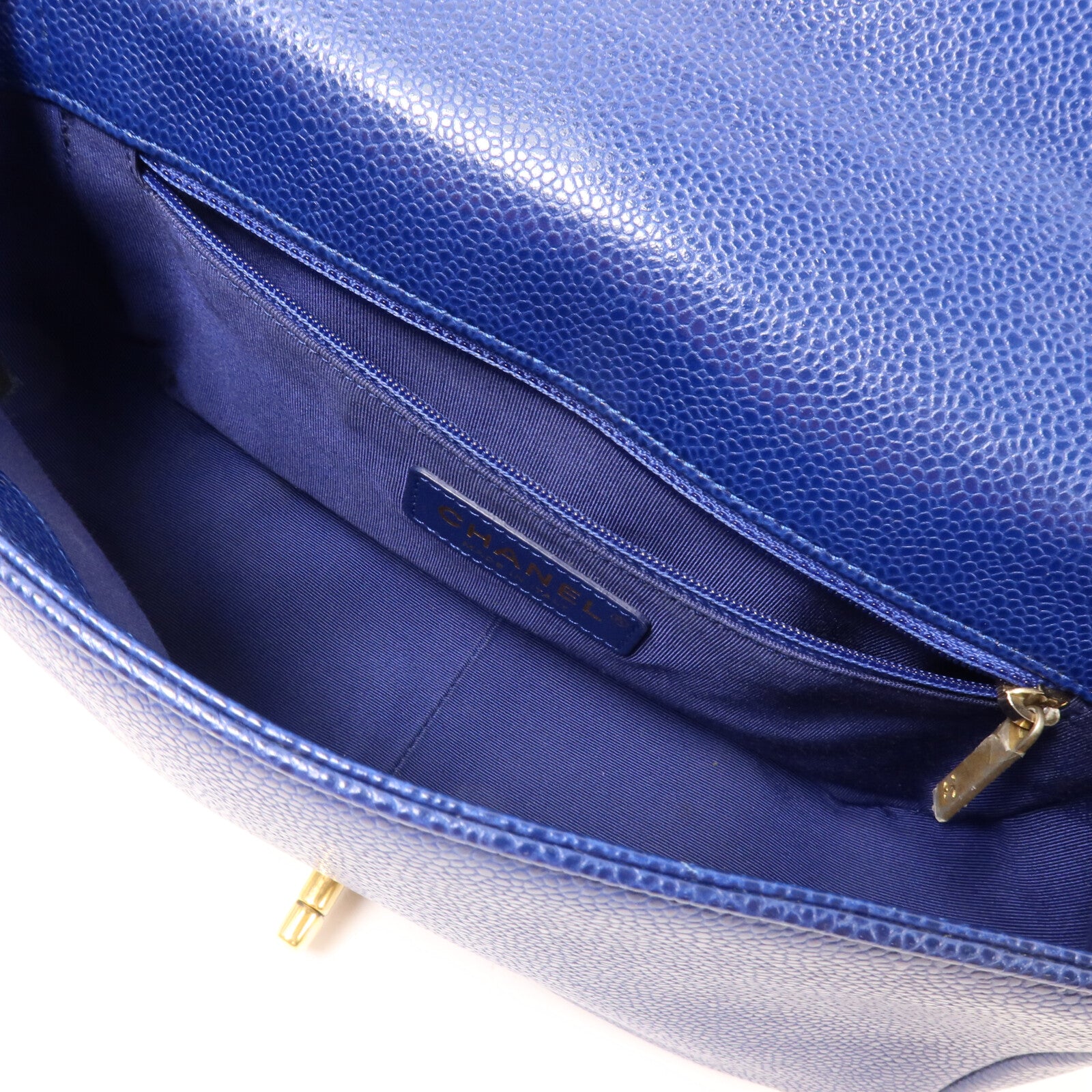 CHANEL 牛皮皮革Carry Around Flap Bag鏈帶手挽肩背兩用袋