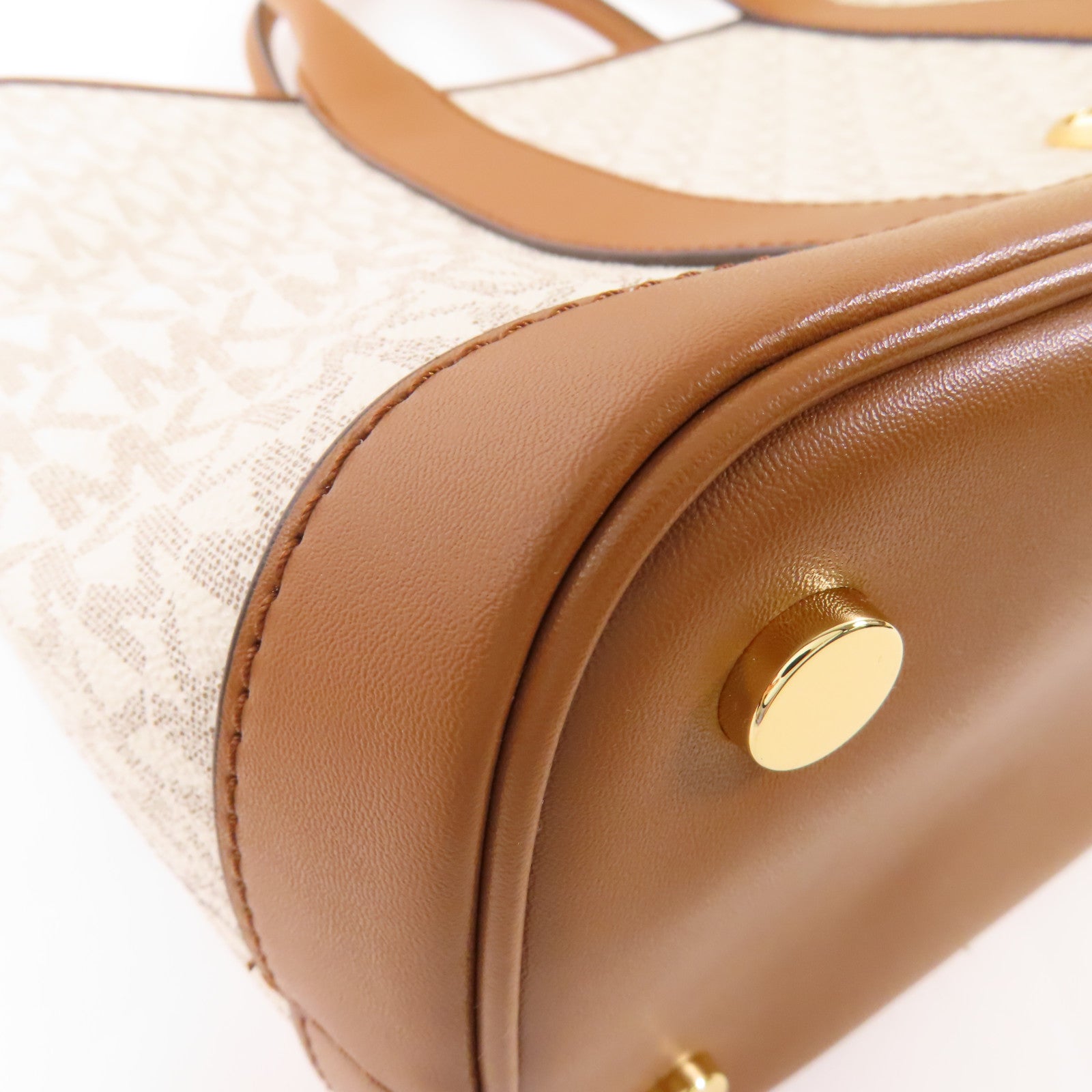 Michael Kors 塗層帆布2 Way Shoulder Bag金扣手挽肩背兩用袋