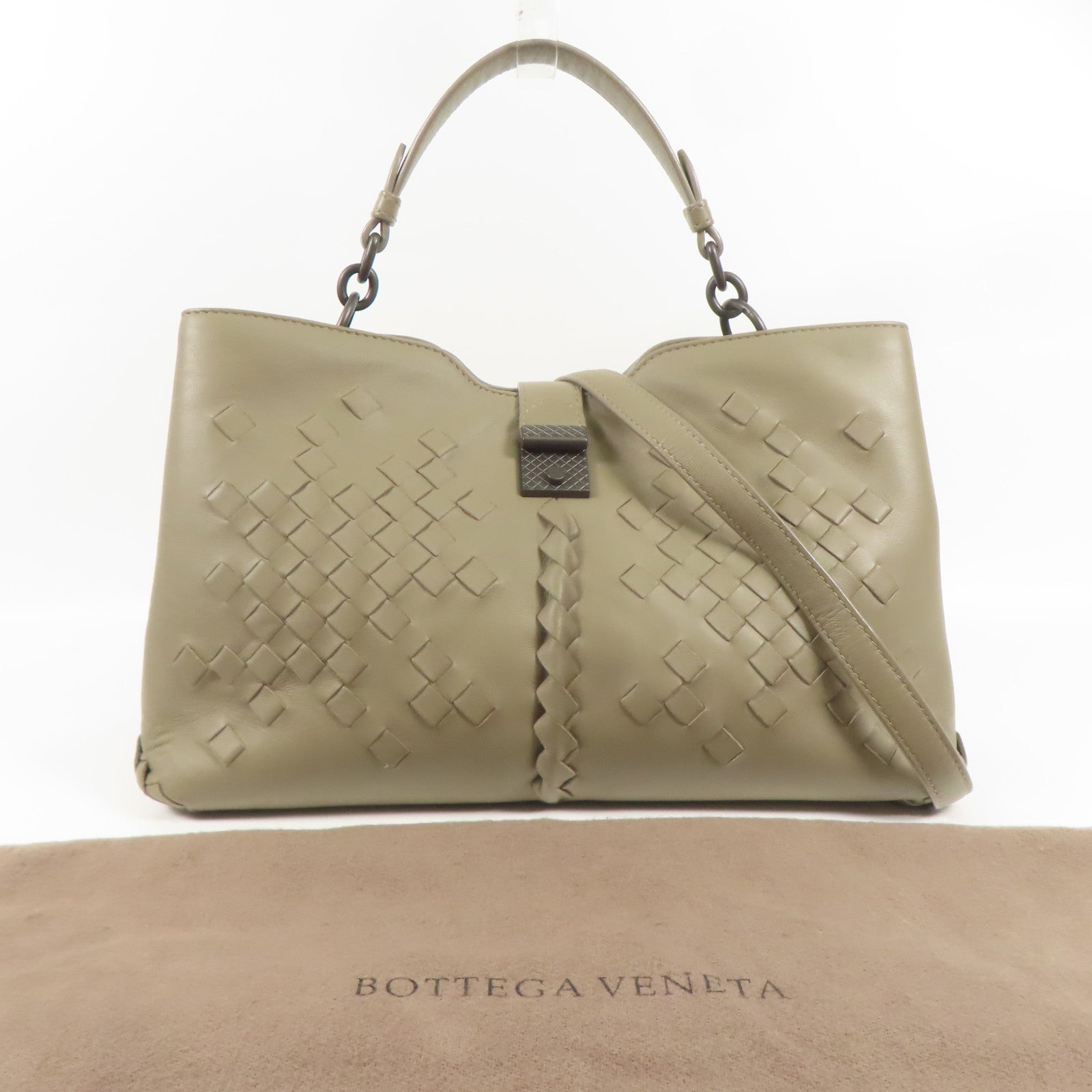BOTTEGA VENETA 羊皮皮革Shoulder Bag手挽肩背兩用袋