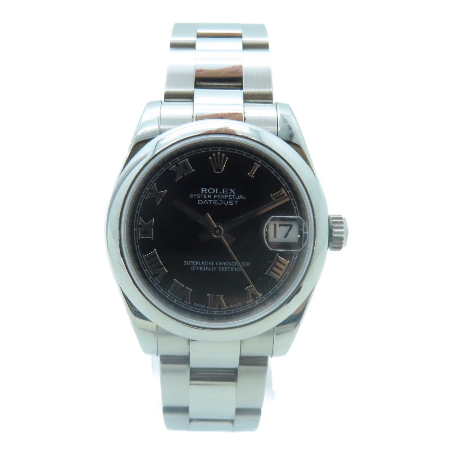 ROLEX Datejust不鏽鋼手錶自動機芯黑色