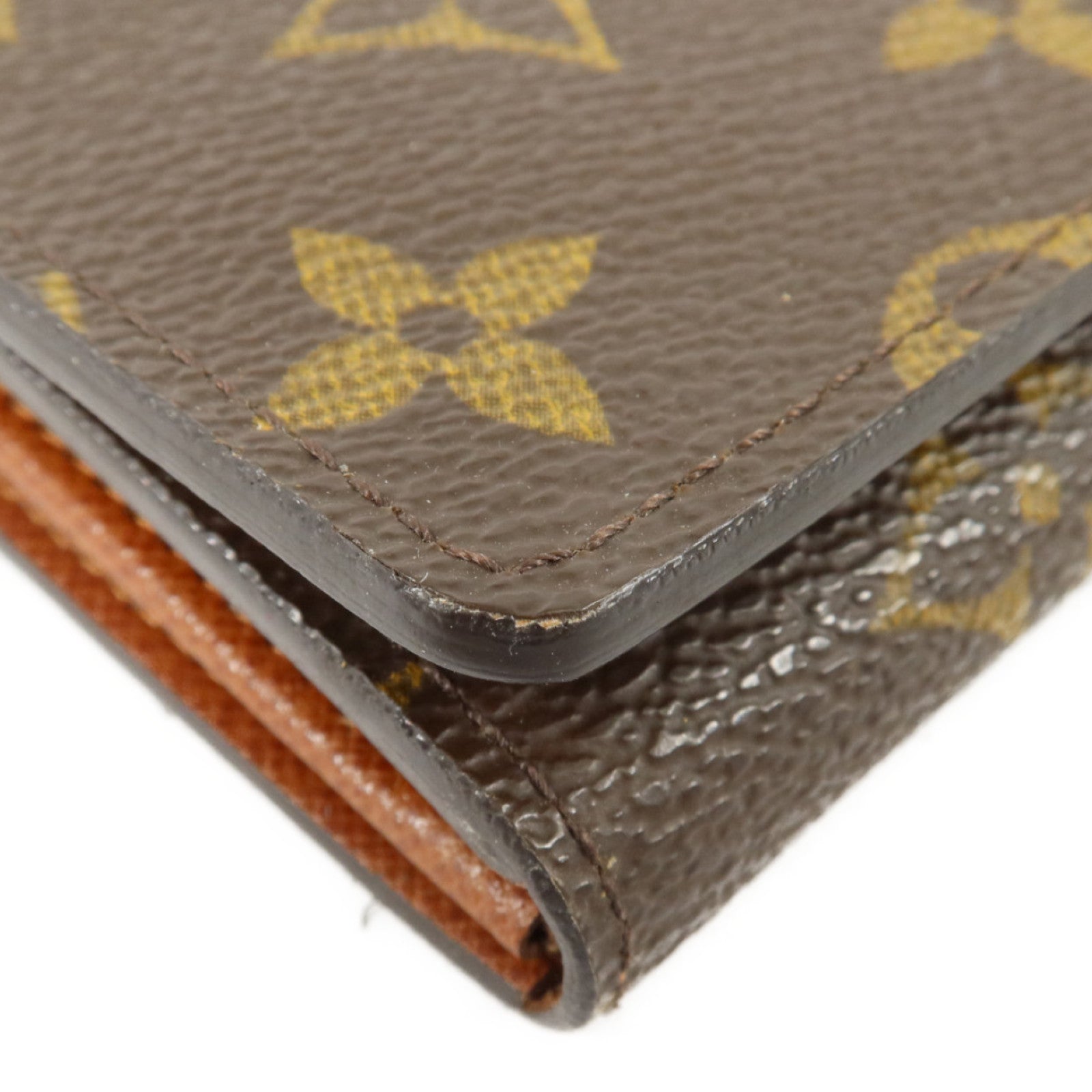 LOUIS VUITTON Monogram Porte Monnaie Billets Tresor金扣長錢包