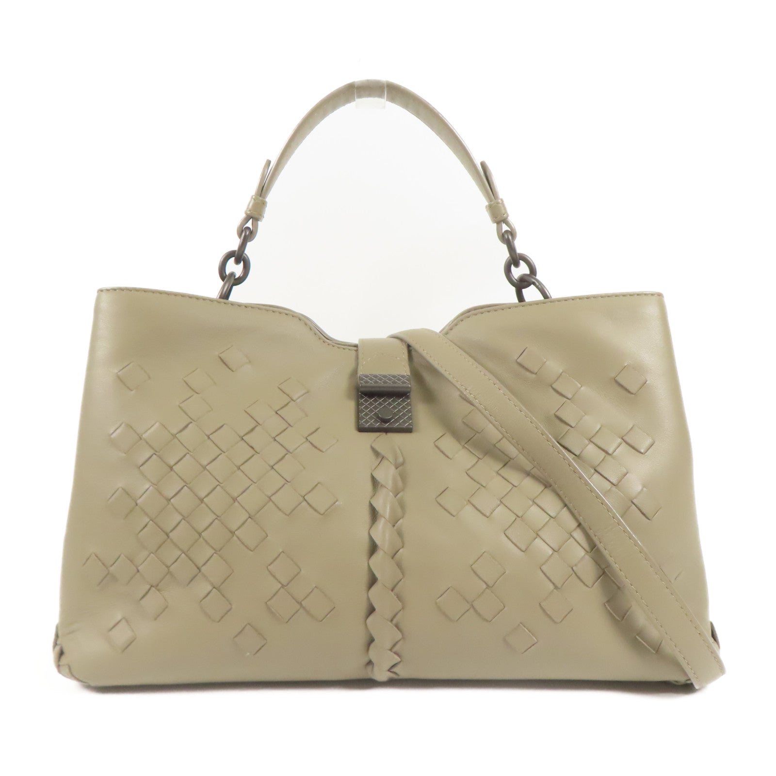 BOTTEGA VENETA 羊皮皮革Shoulder Bag手挽肩背兩用袋