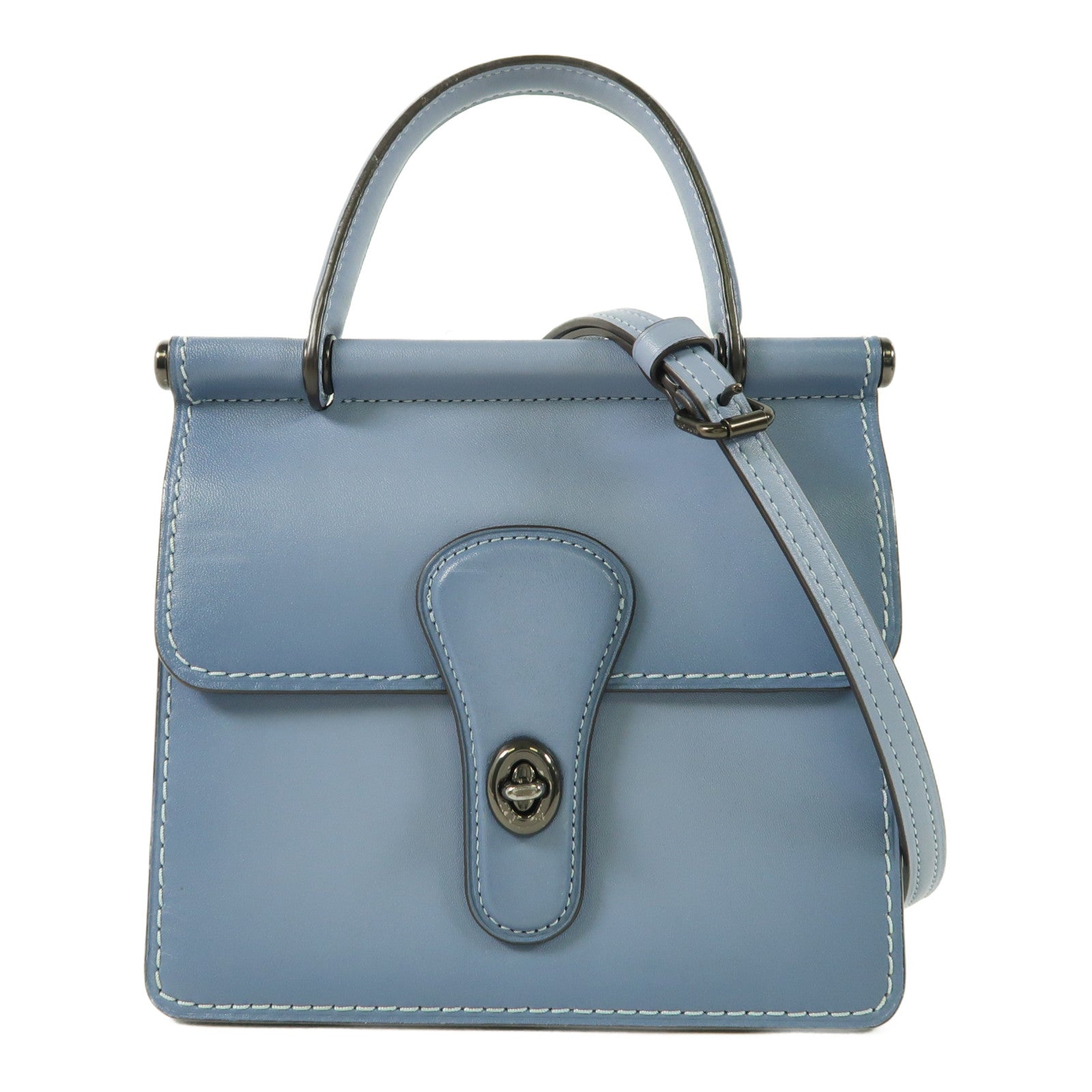 COACH 牛皮皮革2 Way Shoulder Bag手挽肩背兩用袋