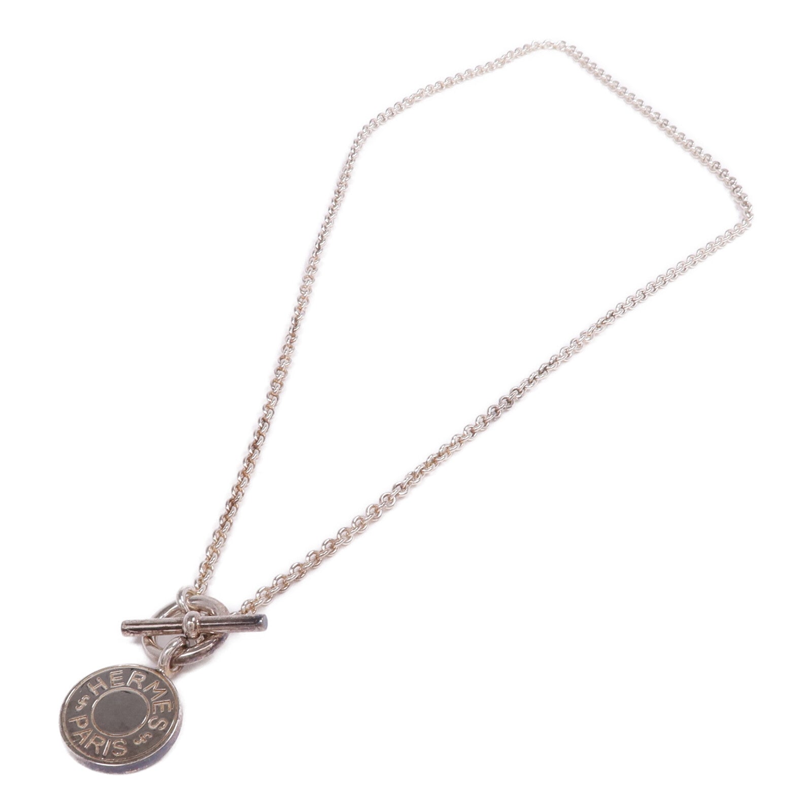 HERMES 【激減優惠】925純銀Amulettes Ex-Libris Pendant項鍊