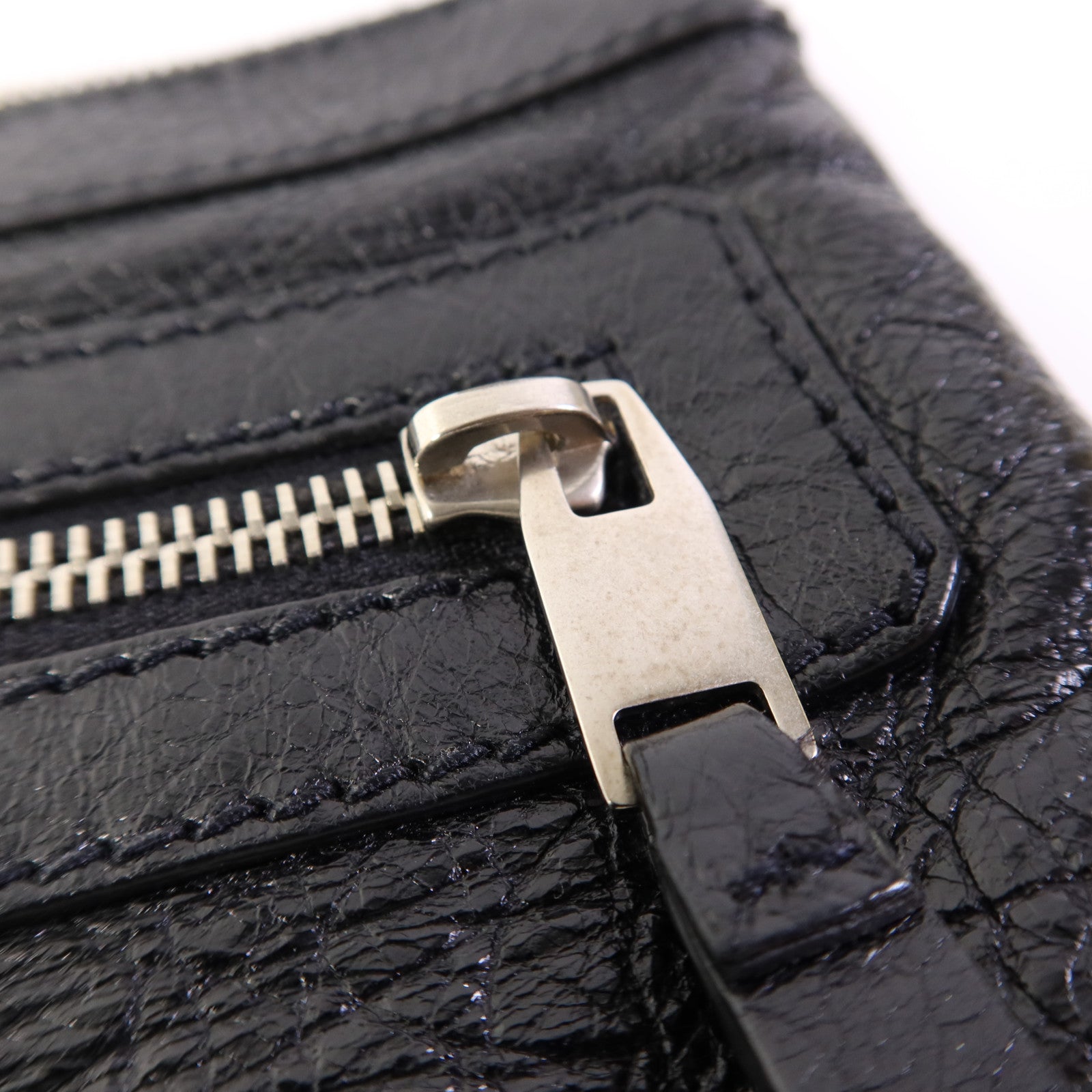 BALENCIAGA 牛皮皮革Classic City Large Pouch銀扣手拿包