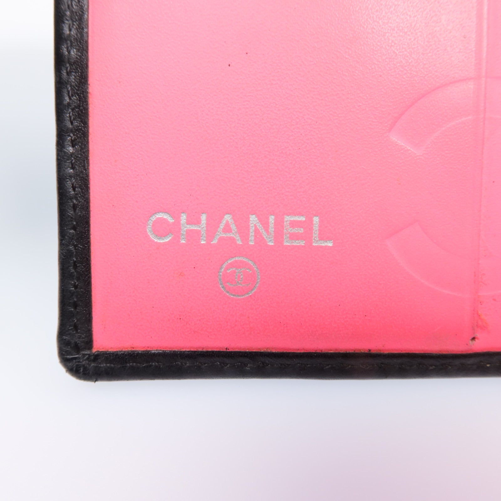 CHANEL 牛皮皮革Cambon Wallet銀扣錢包