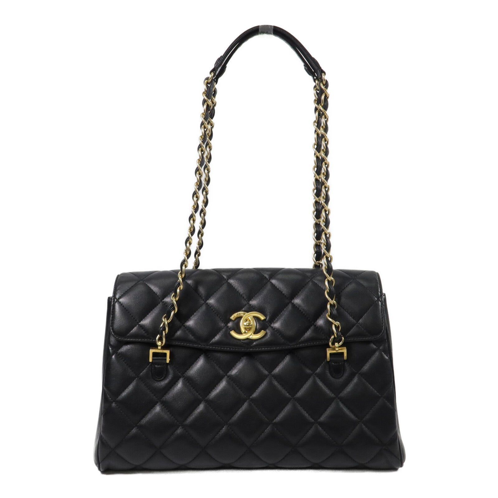 CHANEL 羊皮皮革Chain Shoulder鏈帶肩背袋